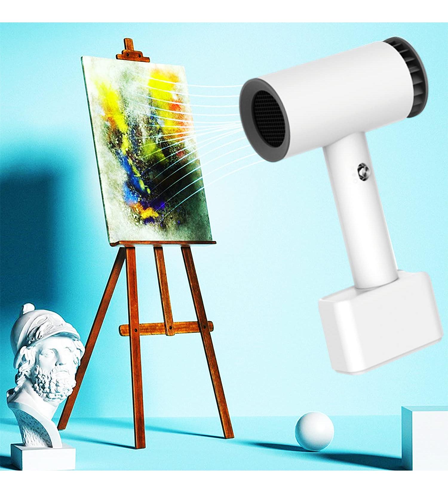 Travel Hair Dryer Portable Cordless Hair Dryer with Hot and Cold Air Small Foldable Wireless Hair Dryer for Hairdressing Oil Painting Drying - Buy Online on GoSupps.com