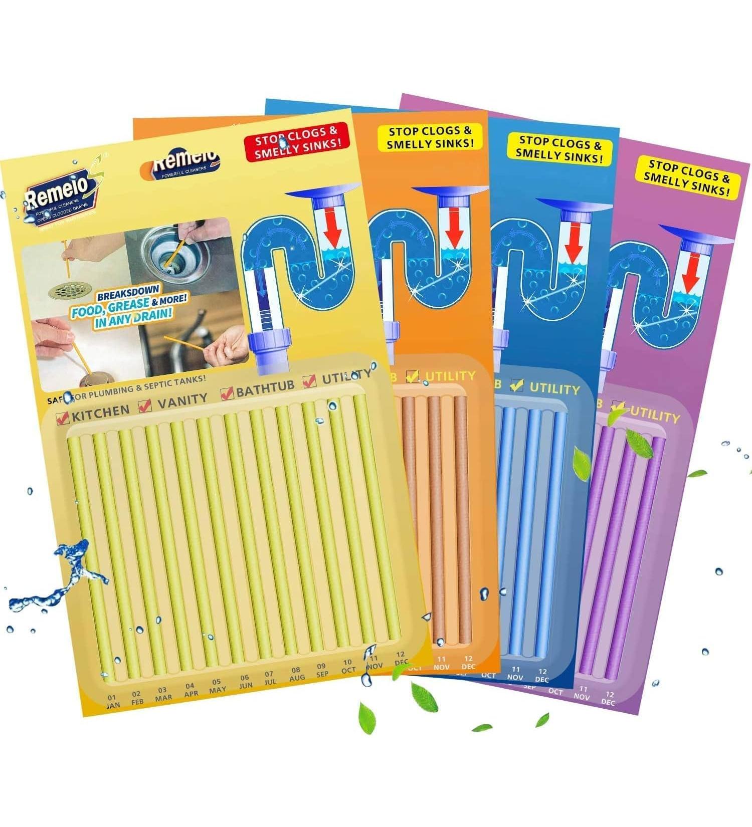 Drain Cleaner Sticks Eliminate Kitchen Bathroom Sink Septic Tank Odor and Prevent Clogging - Buy Online on GoSupps.com