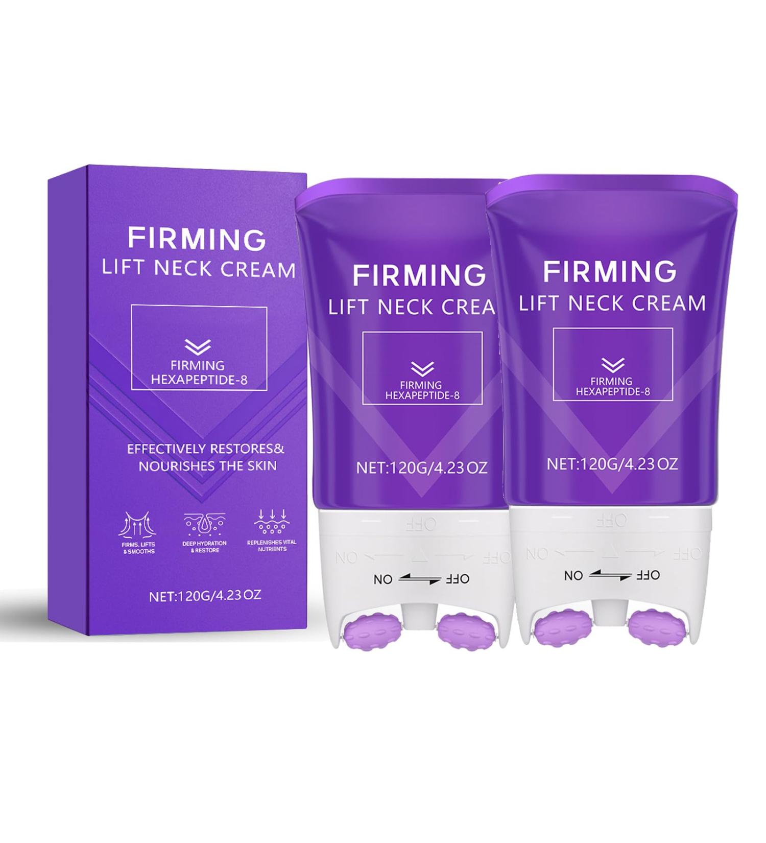 YOENBG Firming cream for the neck firms and lifts sagging skin with double roller massage antiaging moisture and lifting cream for neck and d collet repairs the skin 2 - Buy Online on GoSupps.com
