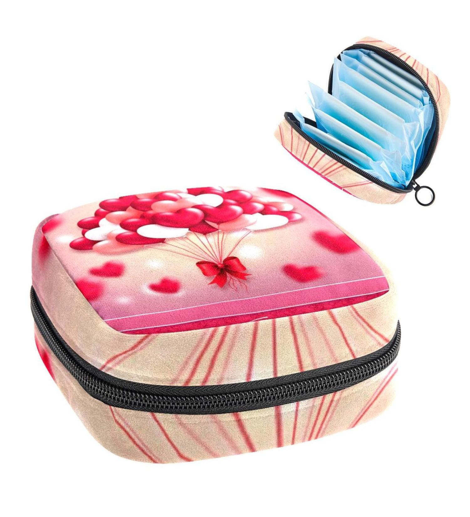 Period Bag - Sanitary Napkin Storage & Travel Makeup Pouch for Valentines Day - Color3978 - Buy Online on GoSupps.com