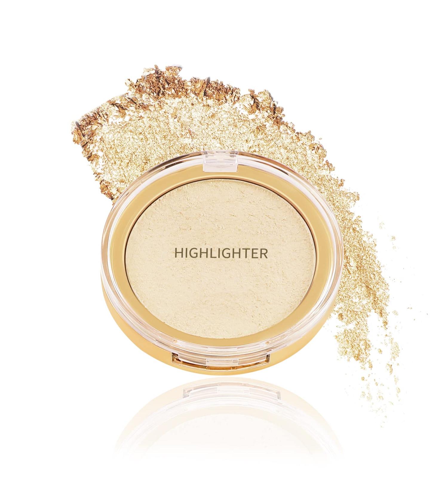Boobeen Highlighter Powder Palette - Shimmer Illuminator for Face Makeup - Long Lasting Glow for Brighter Skin 03 - Buy Online on GoSupps.com