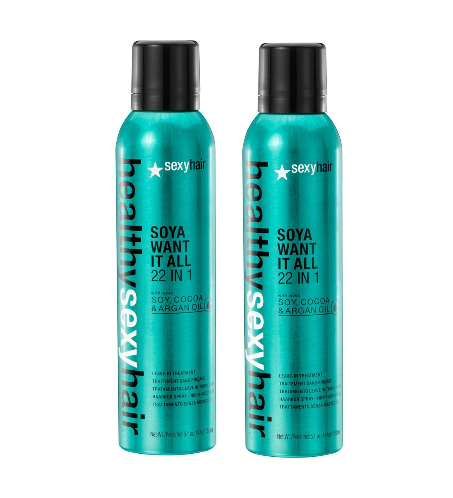 Sexy Hair Soya Want It All 22 in 1 Leave-in Conditioner 5.1 Oz Pack of Two! (2 pack) by Sexy Hair