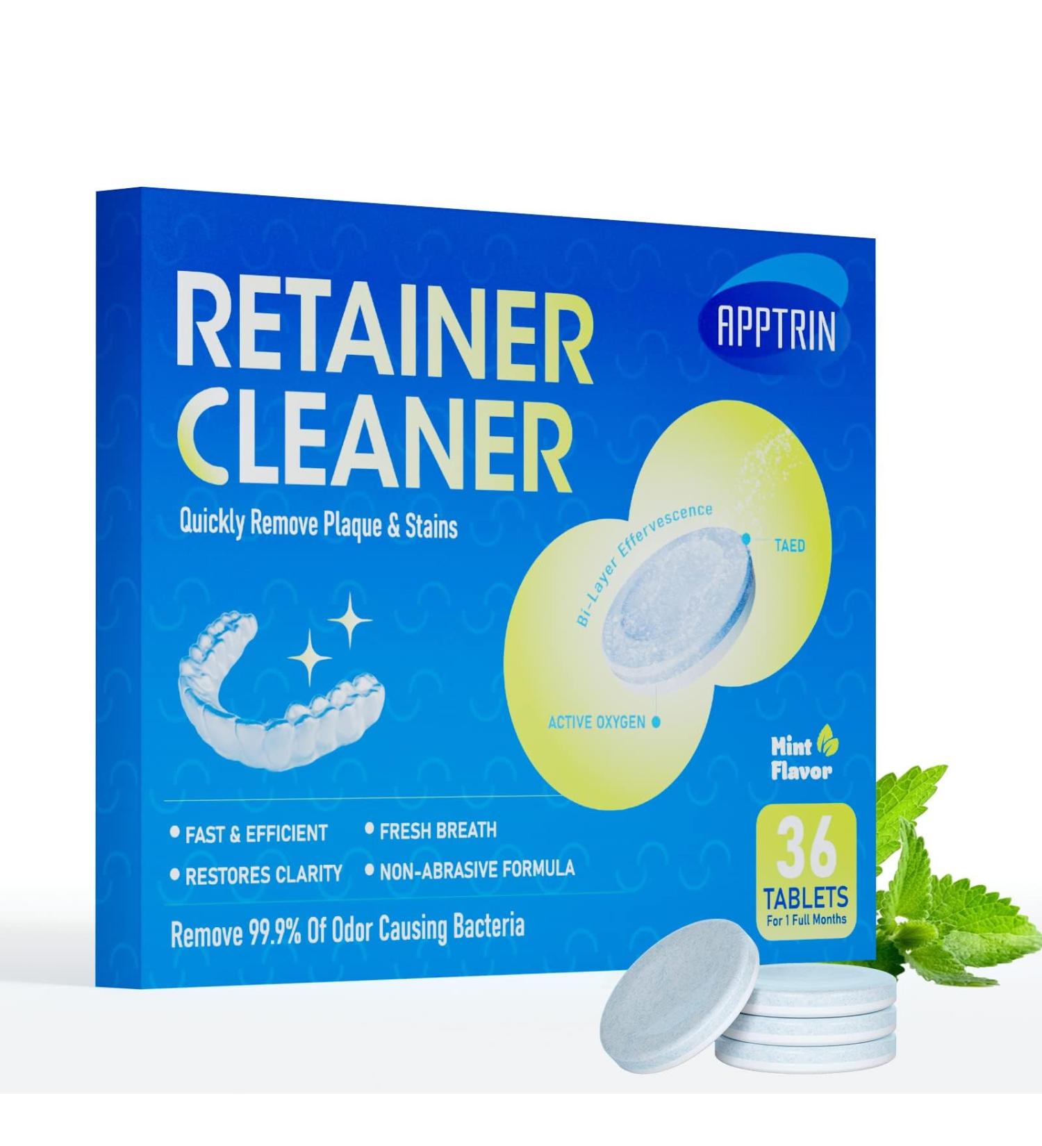 APPTRIN Cleansing Tablets 36 Tablets Retainer Cleaner - Buy Online on GoSupps.com