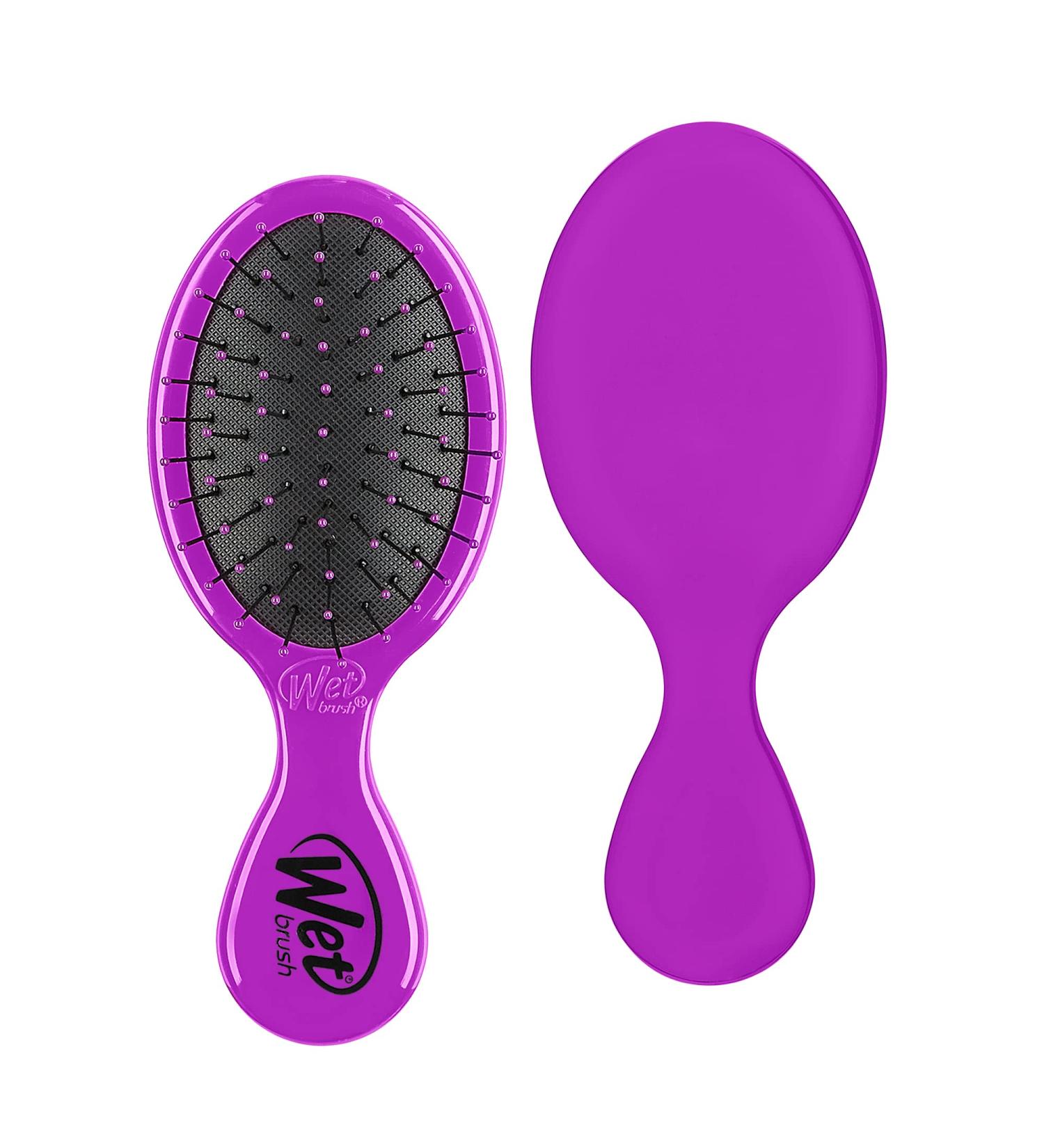 Wet Brush Squirt Detangler Hair Brush - Purple Mini Brush with Ultra-Soft IntelliFlex Bristles - Pain-Free Comb for All Hair Types - Buy Online on GoSupps.com