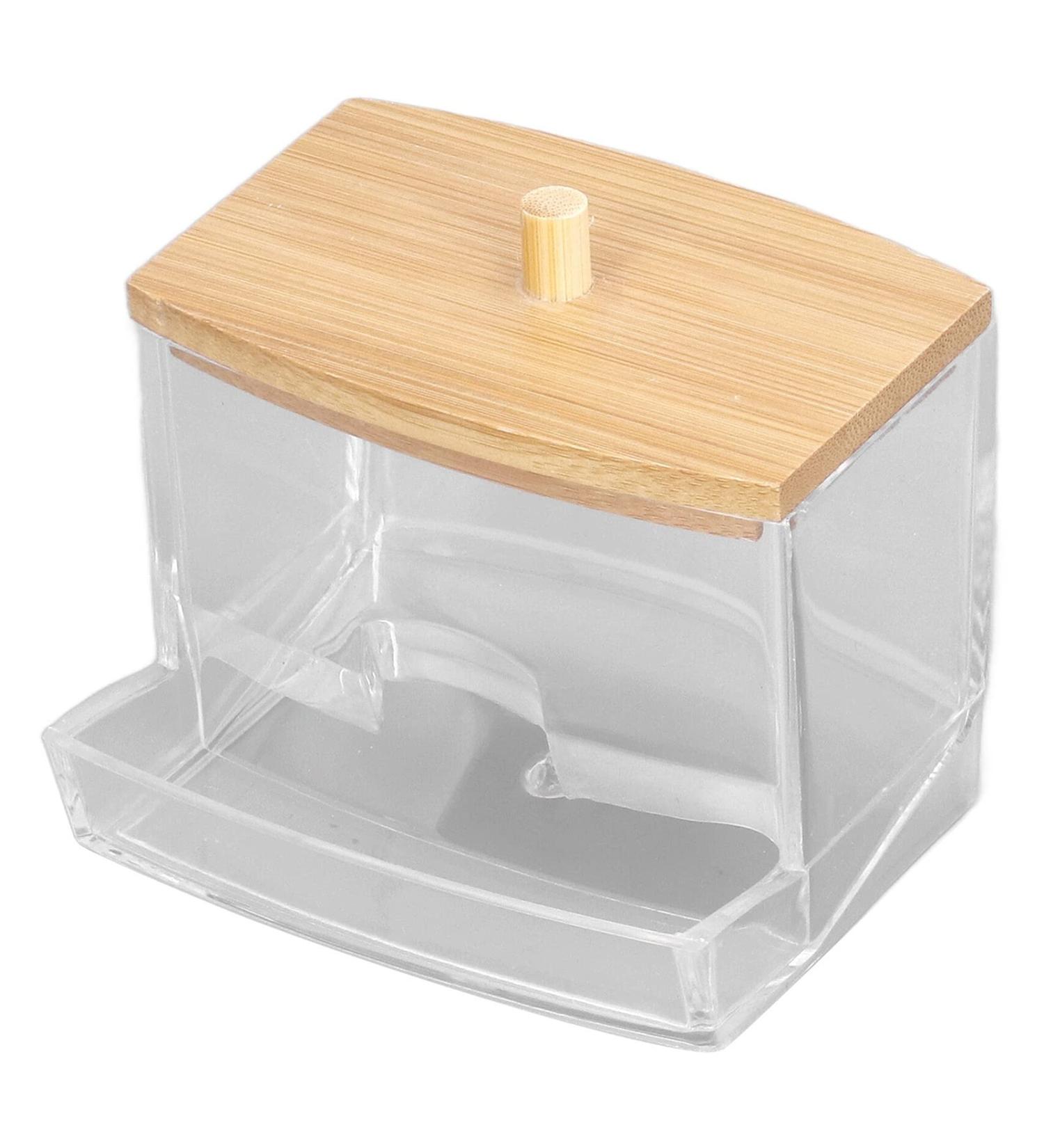 Zerodi Cotton Swab Storage Case | High Transparency Lid Design for Makeup & Jewelry Organization - Buy Online on GoSupps.com