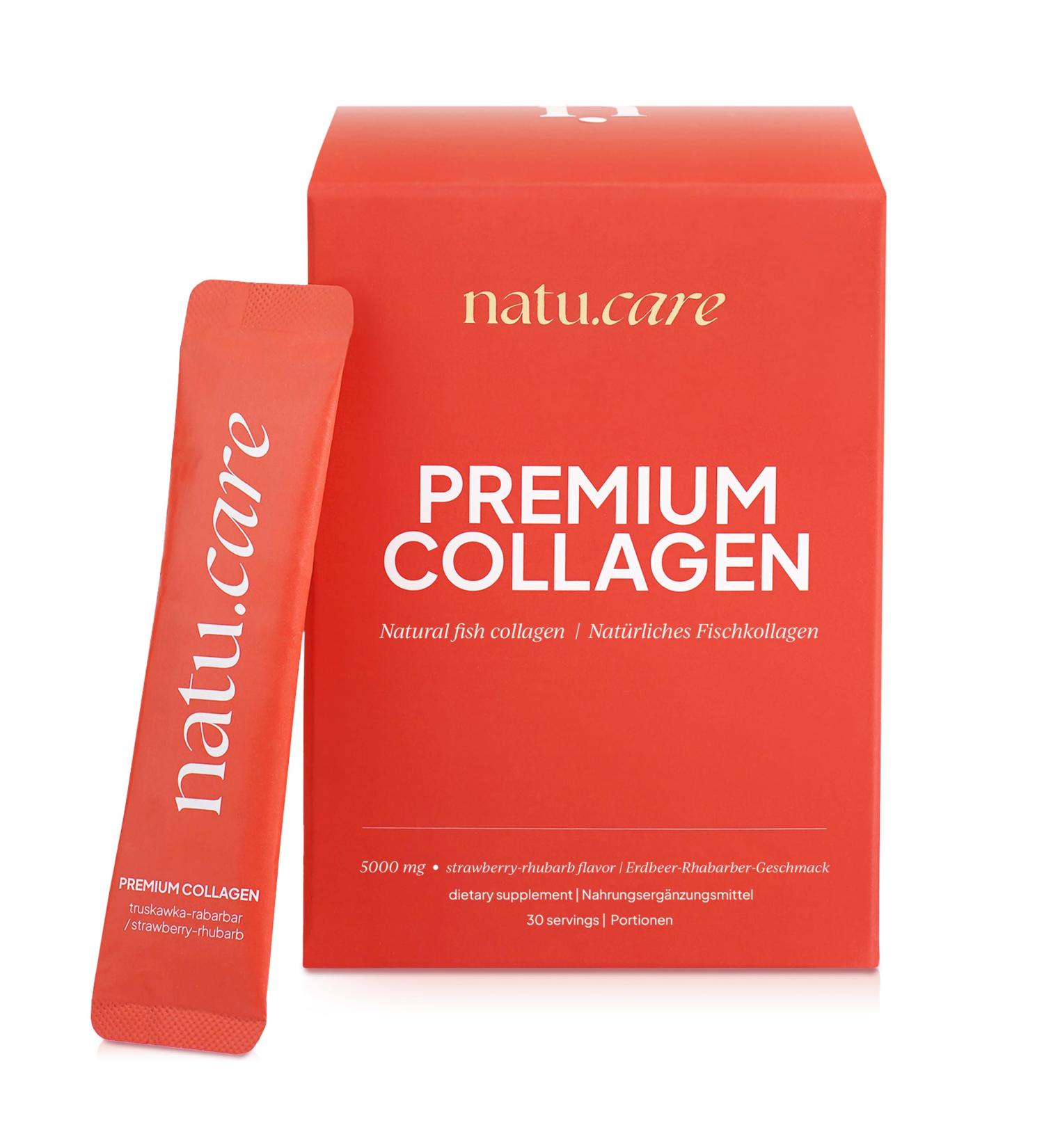  natu.care natu.care - Natural Collagen Powder 5000 mg - Hydrolyzed Collagen Powder - Marine Collagen Powder with Vitamin C - Type 1 Peptides (30 servings) - Buy Online on GoSupps.com