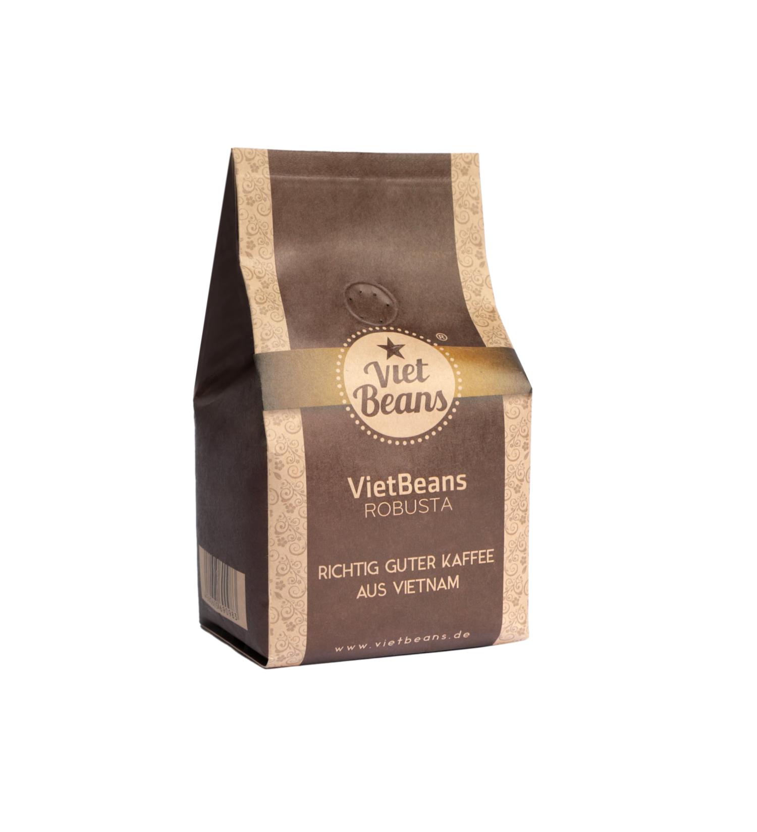  VietBeans VietBeans 100% Robusta Ground Coffee Specialty of Vietnam Coffee Strong and Spicy 250g - Buy Online on GoSupps.com