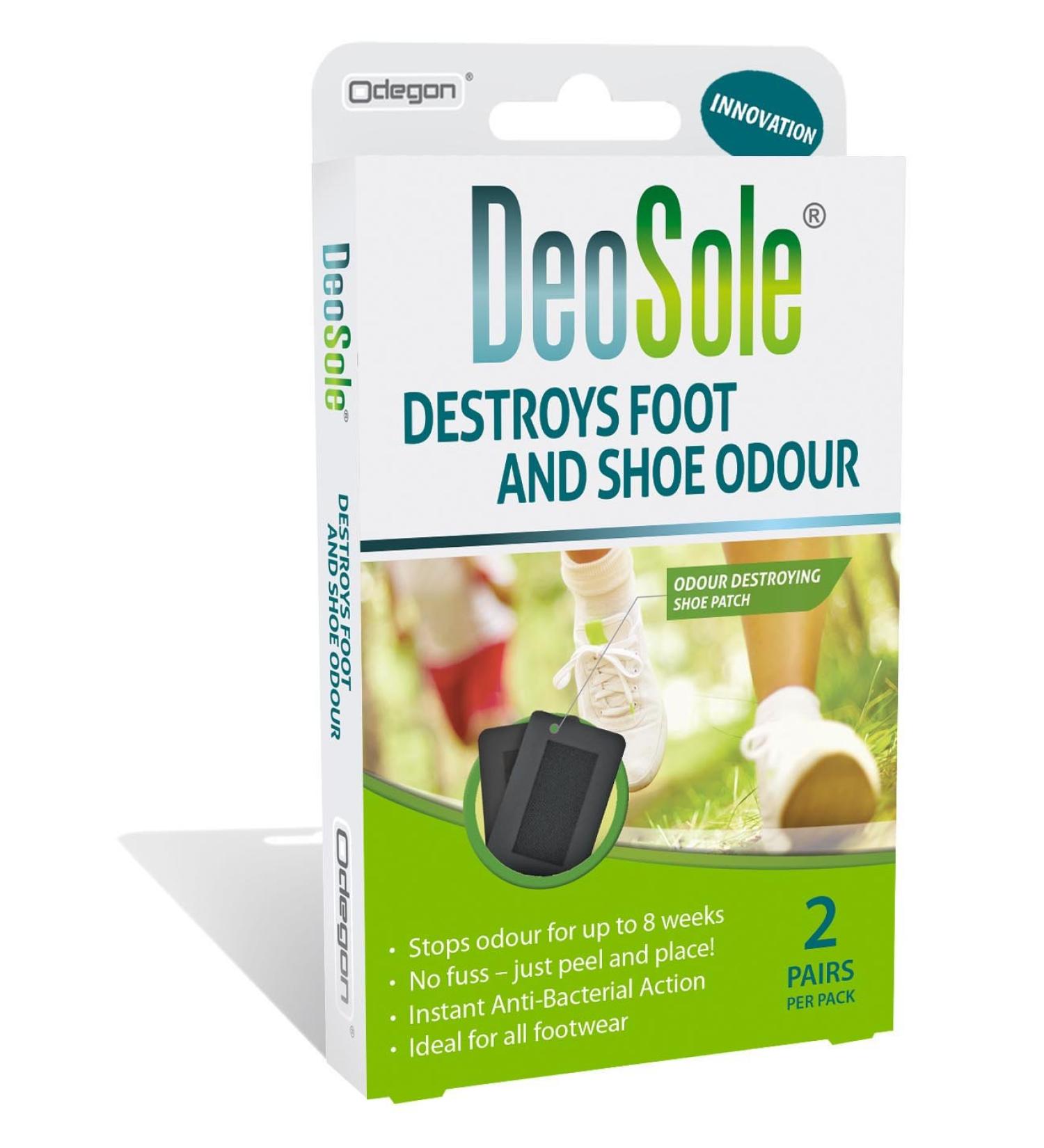 Deosole Shoe Patch Destroys Foot and Shoe Odour 2 Pack