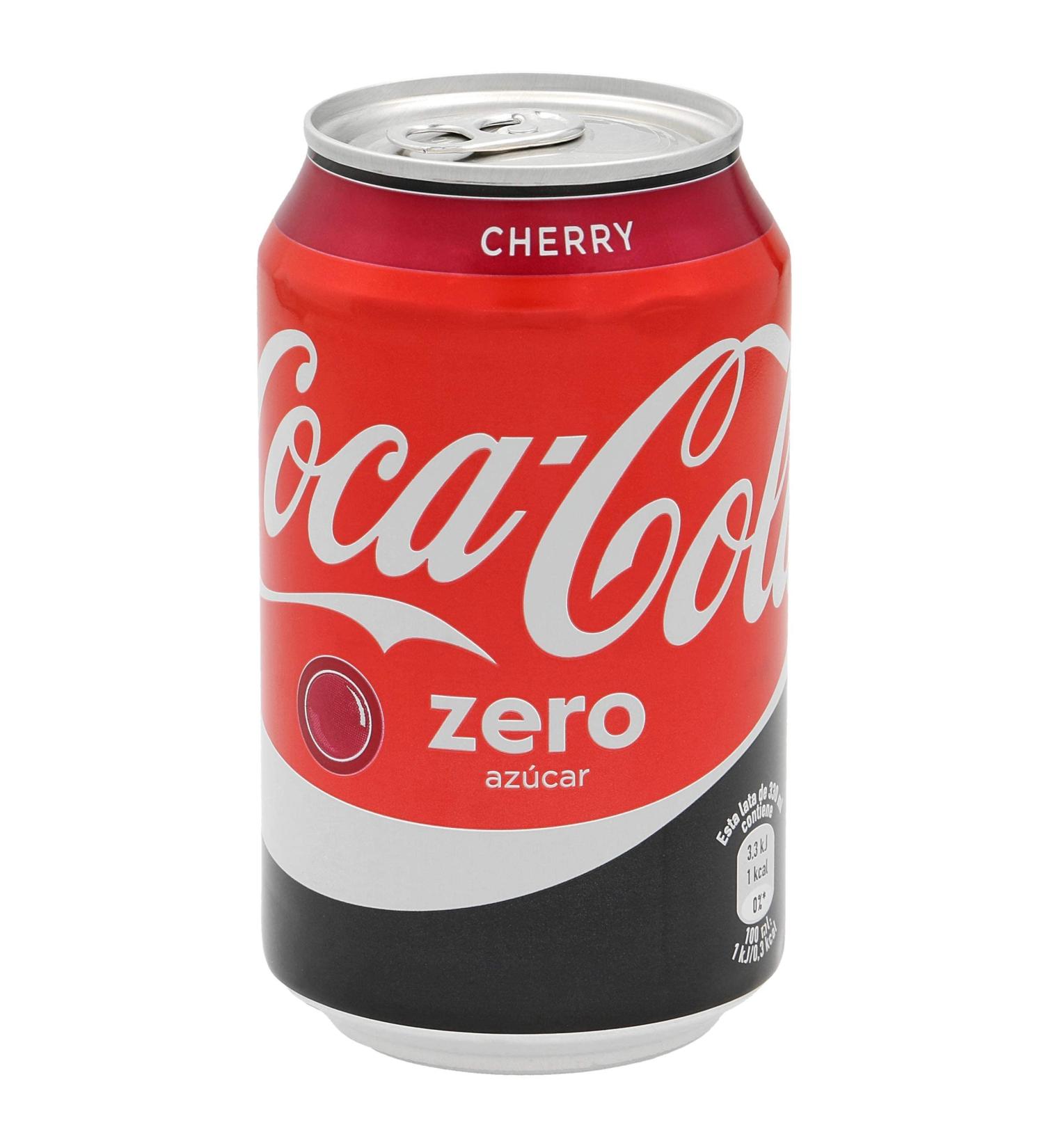 Coca Cola Zero Cherry Cans 330ml - Refreshing Cherry Flavored Soda - Buy Online on GoSupps.com