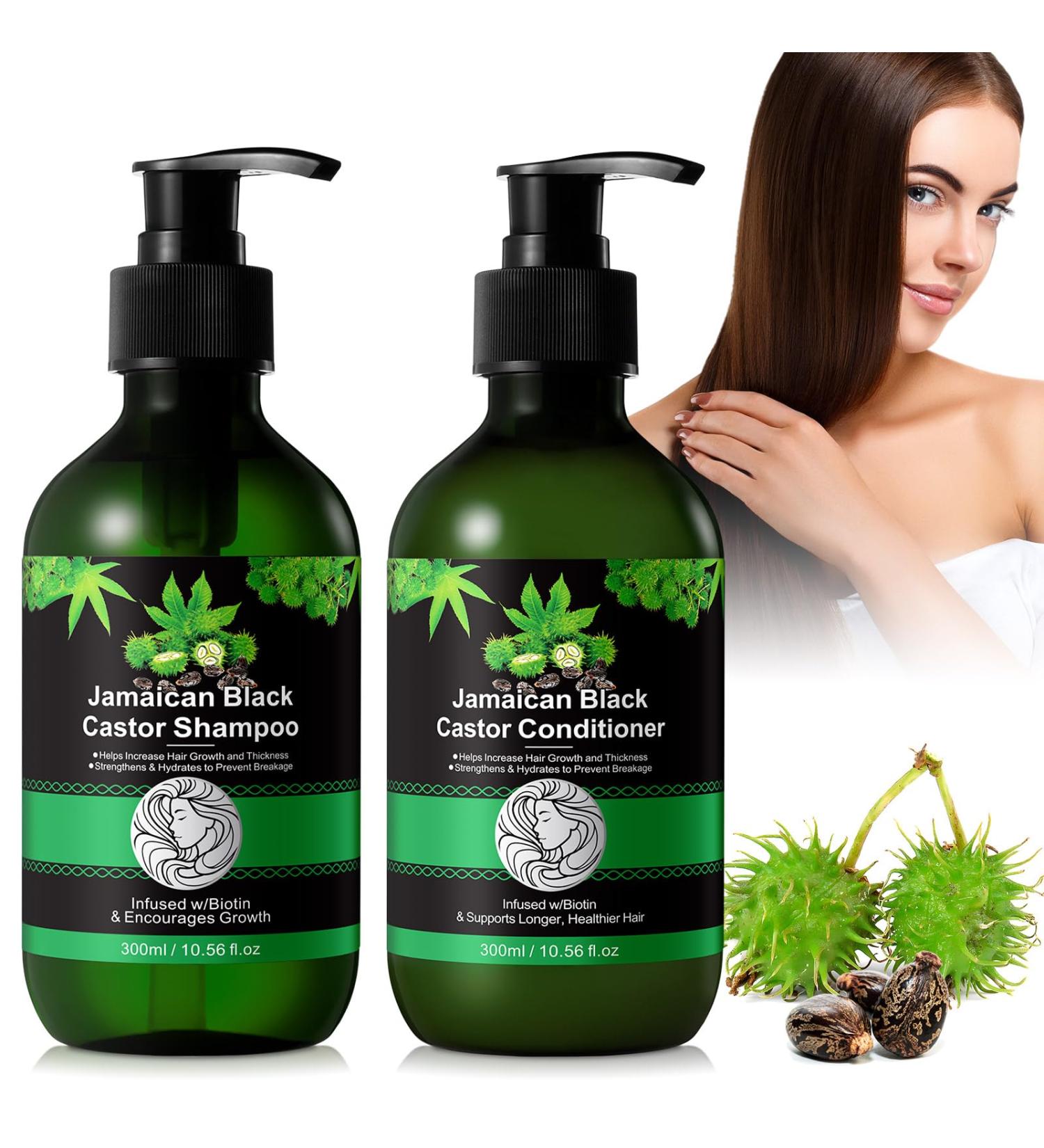 Jamaican Black Castor Oil Shampoo & Conditioner Set | Strengthen & Restore | 10.56 fl. oz | Hair Growth Gift Set - Buy Online on GoSupps.com