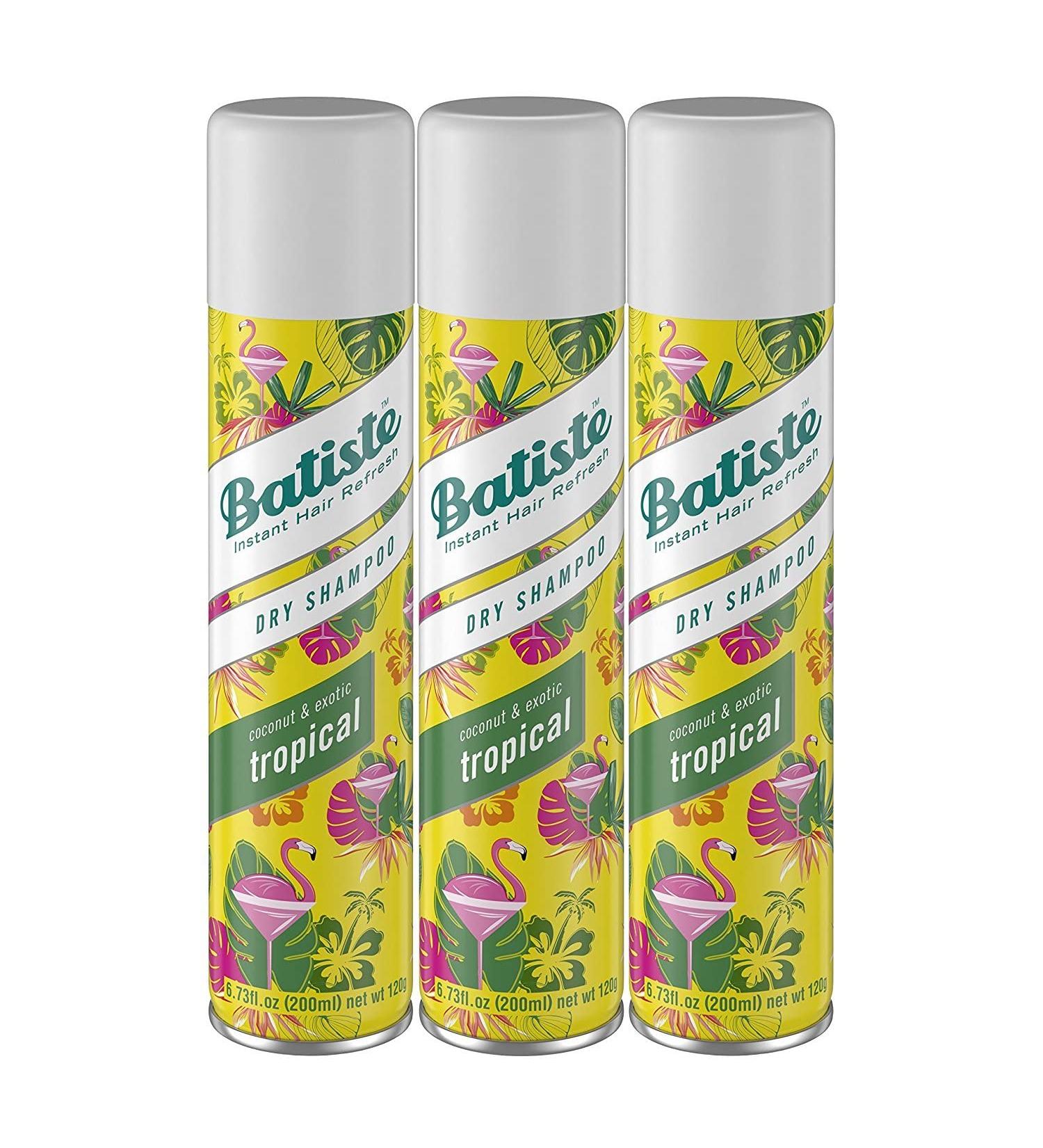 Batiste Dry Shampoo Tropical - Refresh Hair Absorb Oil & Add Texture | Waterless 6.73 OZ - Buy Online on GoSupps.com