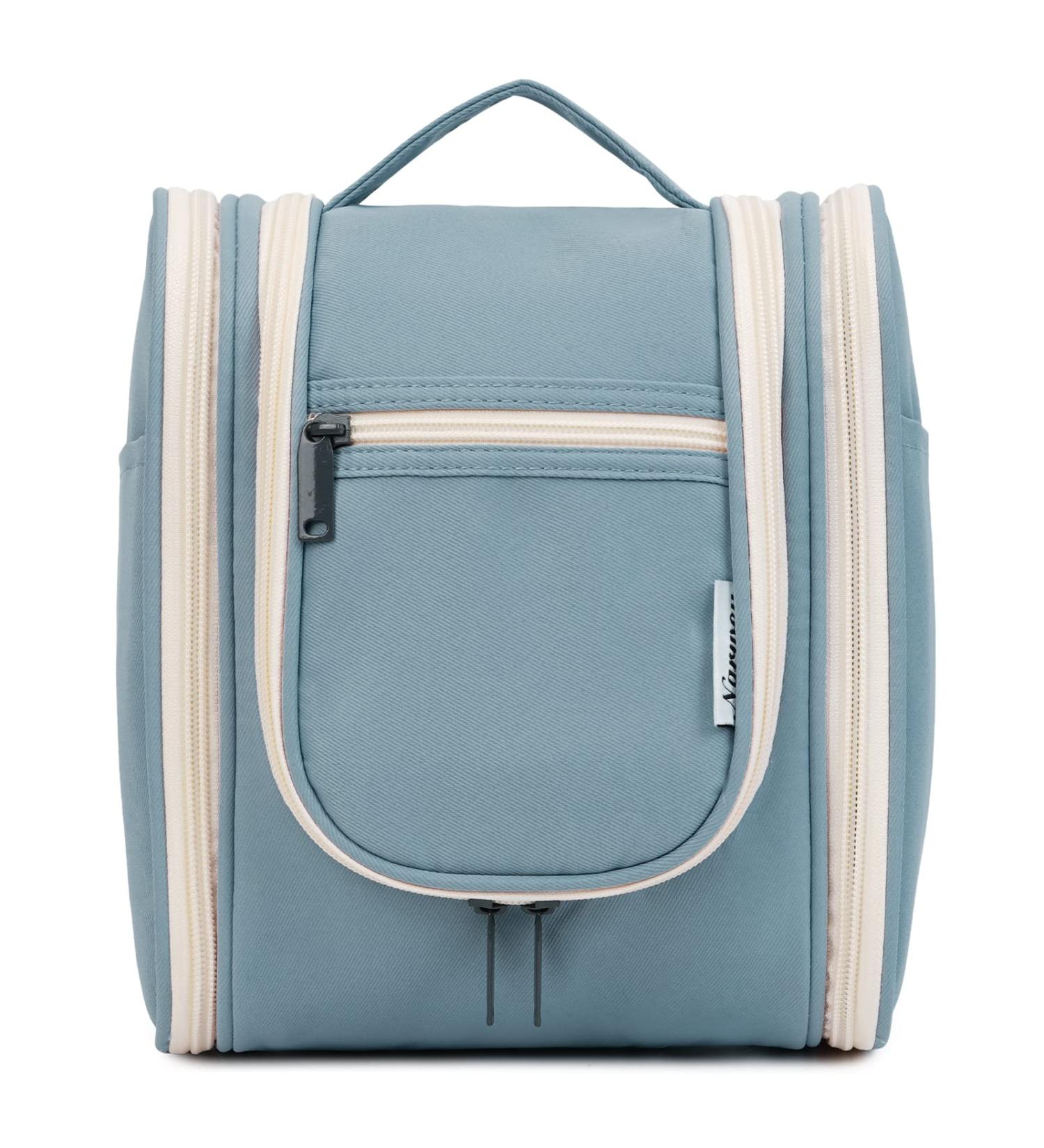 Women's Travel Hanging Toiletry Wash Bag Cosmetic Organizer - Greyish Blue (Medium) - Buy Online on GoSupps.com