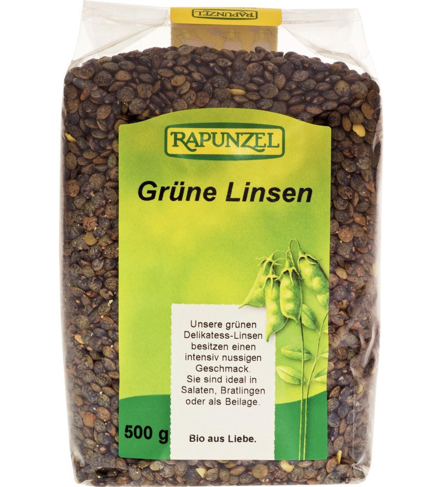 Rapunzel organic lenses green (2 x 500 gr)