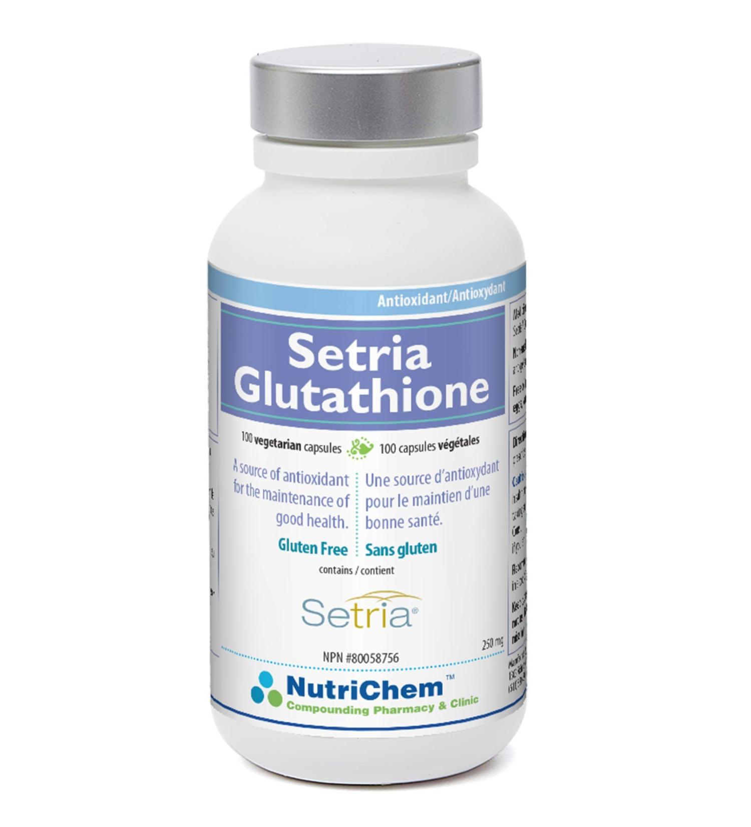 NutriChem Setria Glutathione | Detoxification | Immune Support | Liver Health | Stress Reduction | Brain Function and Fatigue | Gluten Soy and Egg Free - Buy Online on GoSupps.com