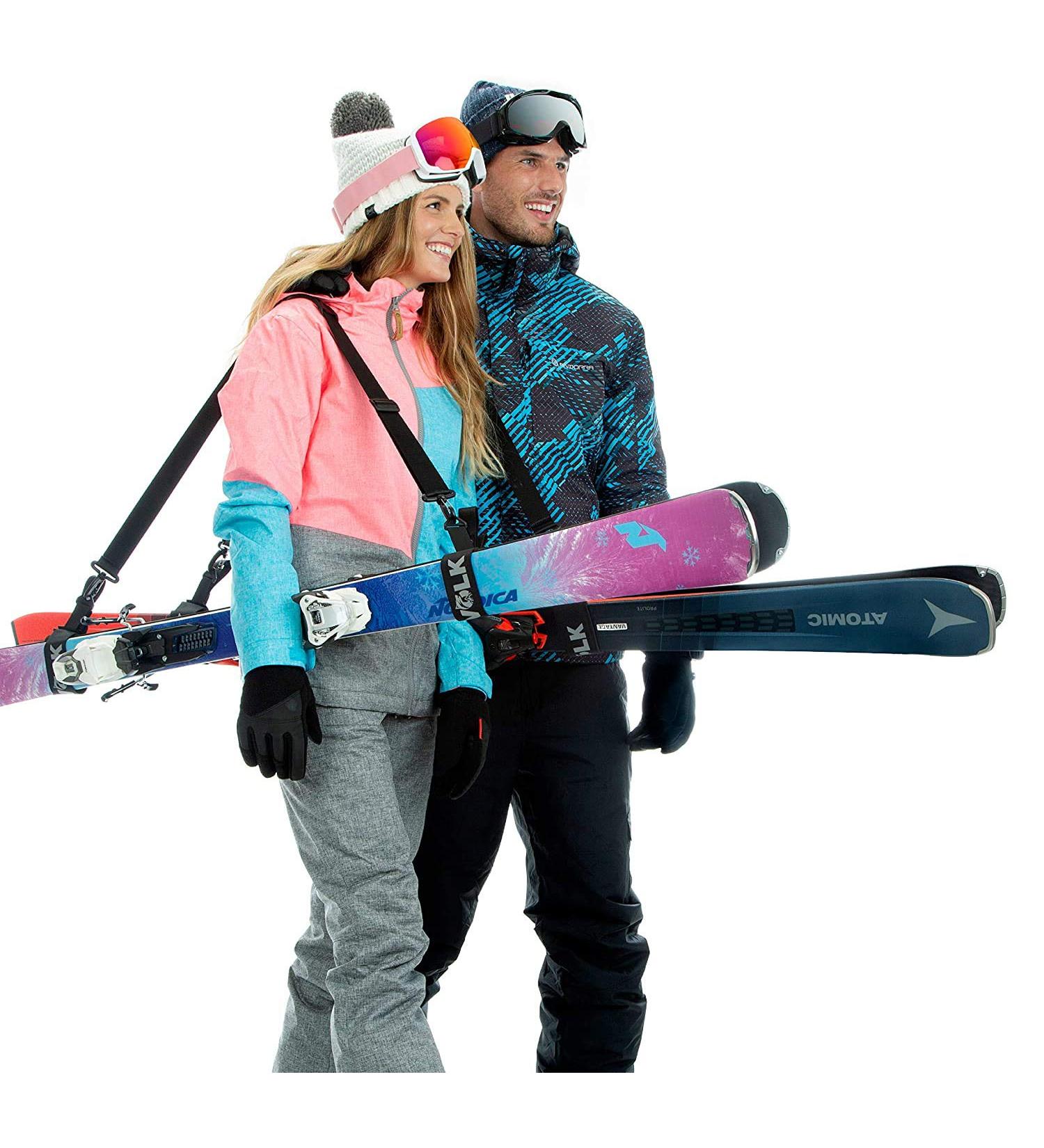 Volk Ski Strap and Pole Carrier - 2 Sets per Pack | Easy Ski Gear Transportation | Adjustable and Comfortable Accessory - Buy Online on GoSupps.com
