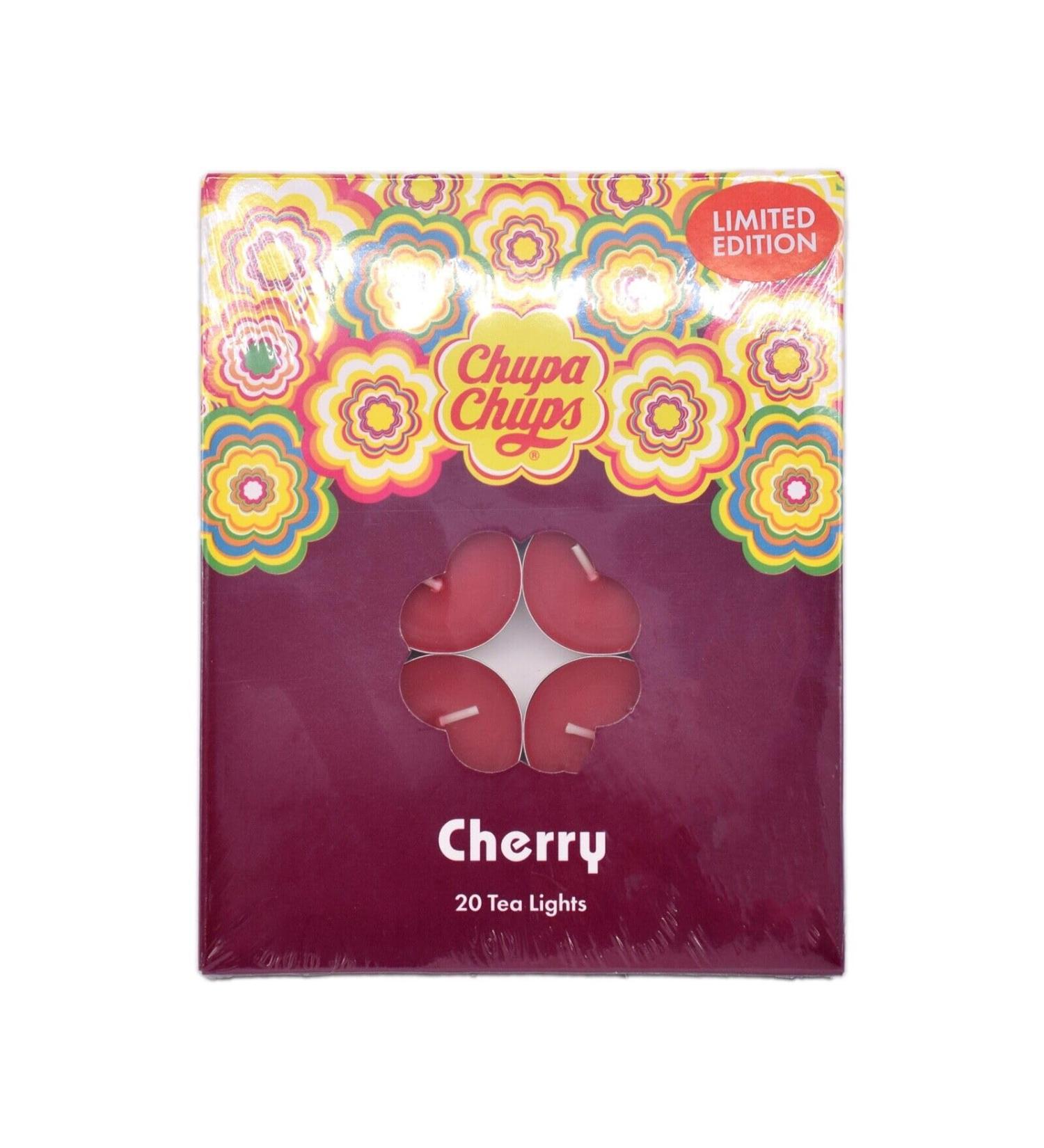 20 Chupa Chups Cherry Scented Tea Lights