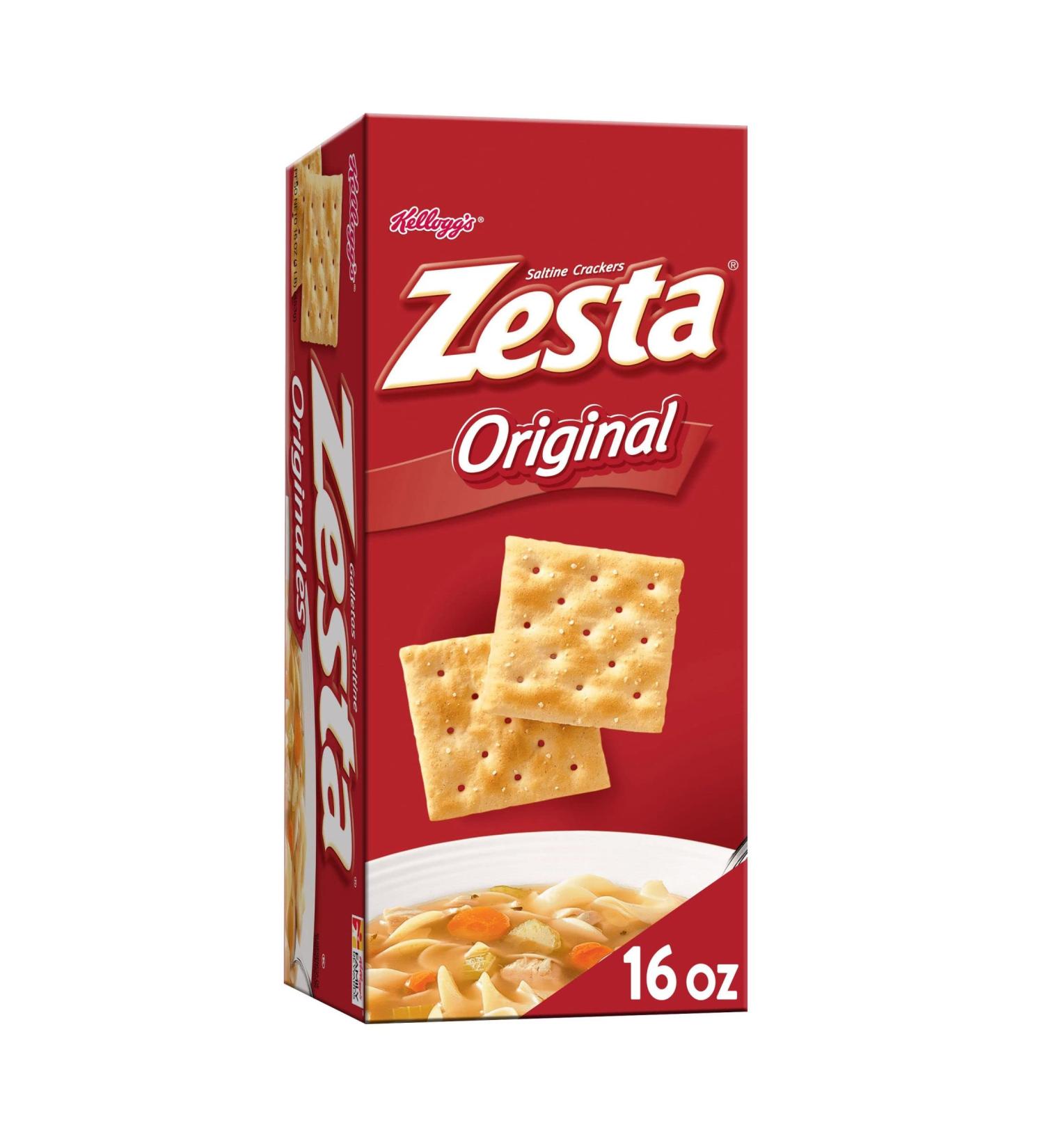 Zesta Saltine Crackers 16oz Box - Original Soup Crackers for Lunch Snacks (1 Box) - Buy Online on GoSupps.com