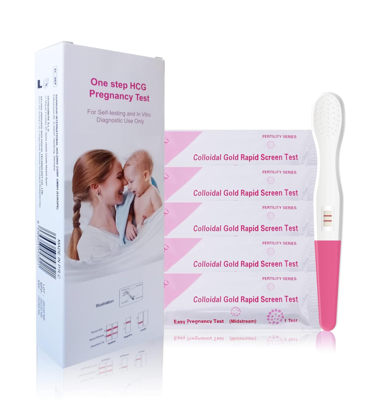 Early Pregnancy Test - 5 Pack HCG Test Strips CE 0123 | Accurate & Reliable Results - Buy Online on GoSupps.com