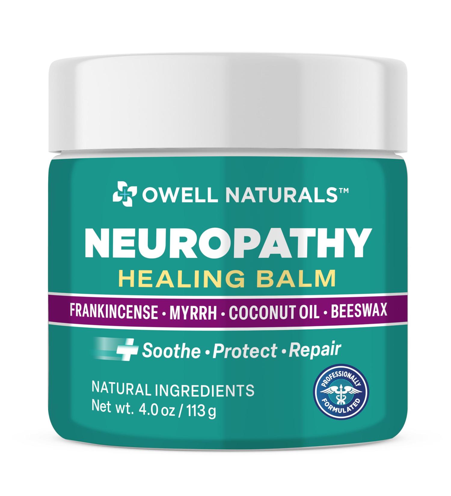 OWELL NATURALS Healing Balm Fast Acting with Frankincense Myrrh Coconut Oil & Beeswax Natural Ingredients Soothe Protect & Repair 4 oz (Pack of 1) - Buy Online on GoSupps.com