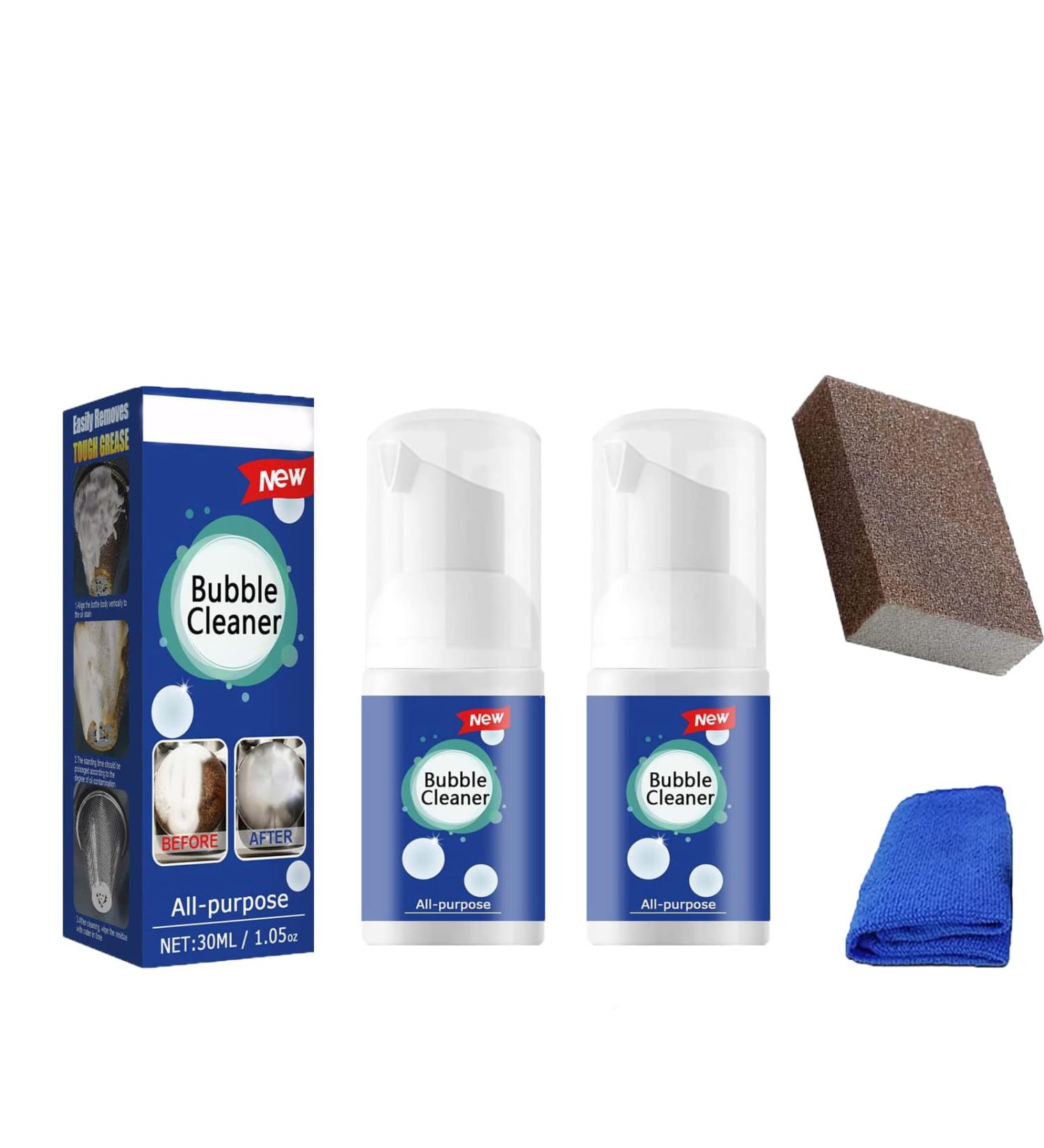 Bubble Cleaner Spray Foam Cleaner All Purpose Heavy Duty All-Purpose Rinse-Free Cleaning Spray Kitchen Clean Bubble Cleaner (30 ML 2 PCS) 30 ML 2 PCS - Buy Online on GoSupps.com