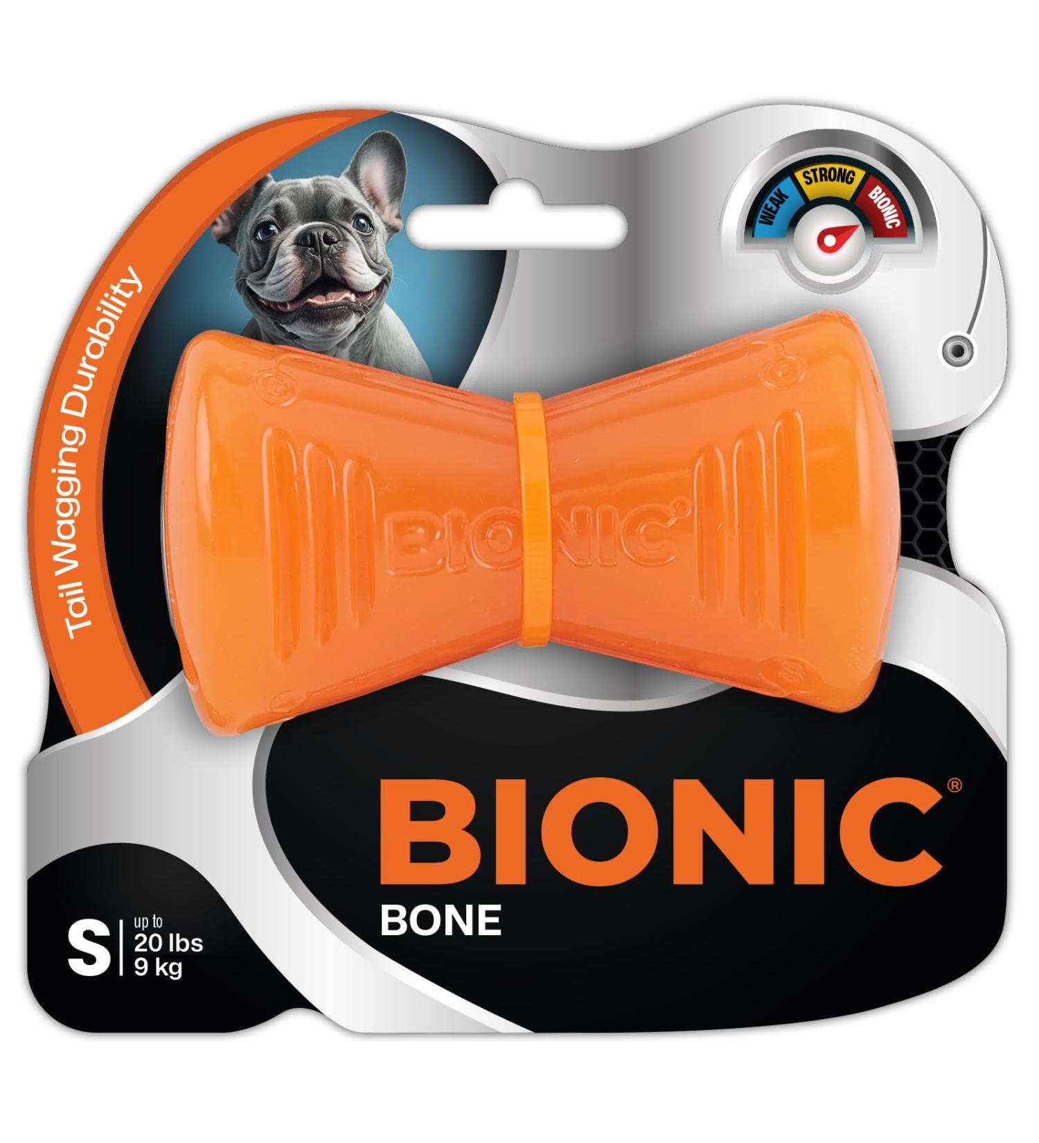 Bionic Bone Dog Toy - Durable 9.5cm Chew Toy for Aggressive Chewers - International Shipping - Buy Online on GoSupps.com