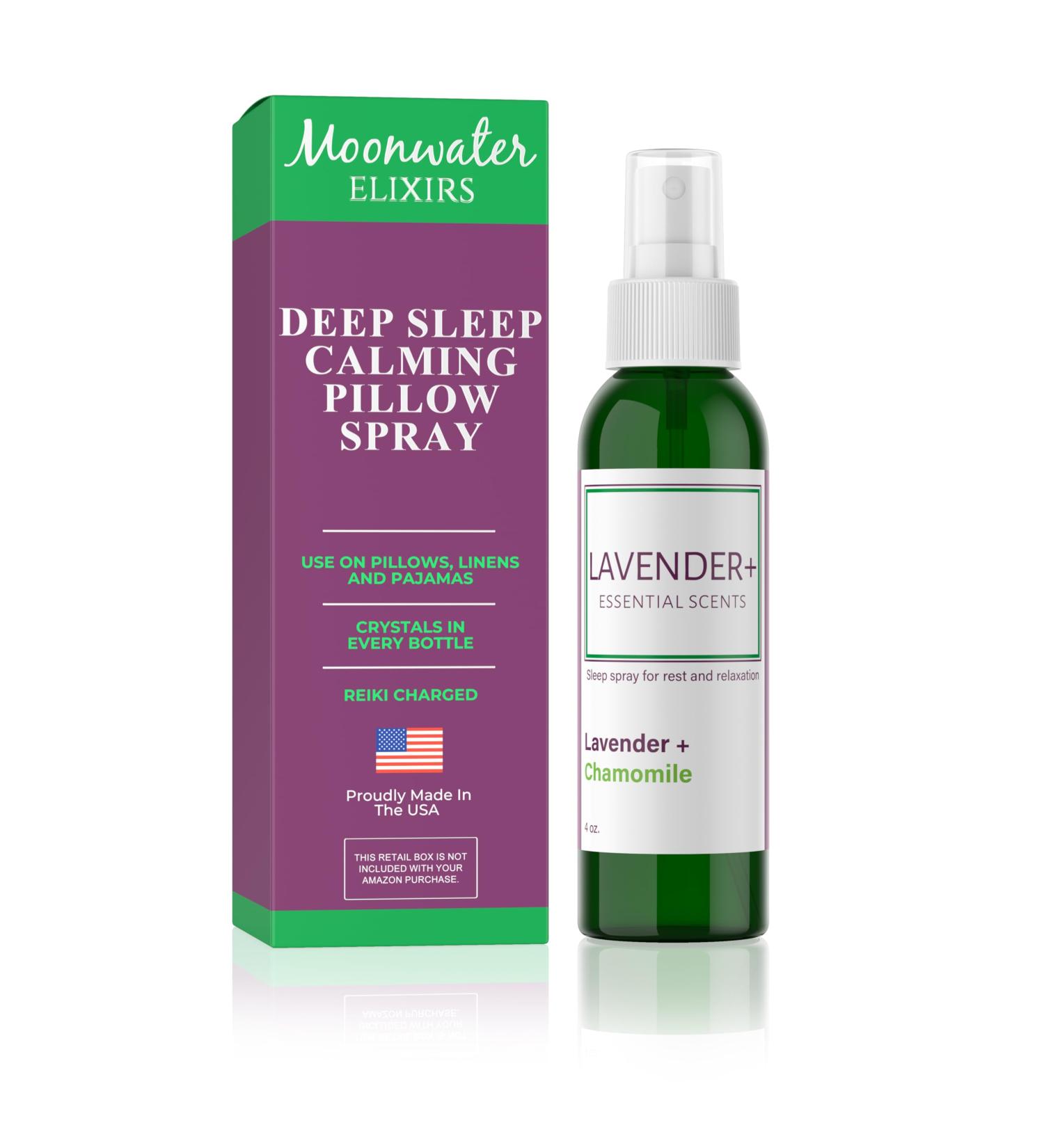Lavender Sleep Spray for Pillows, Linens & Pajamas Natural Calming Lavender & Chamomile Aromatherapy Mist with Amethyst & Reiki Energy. Deep Sleep + Bedtime Relaxation for Adults & Kids. 4 ounce (1) Chamomile (1 Pack) - Buy Online on GoSupps.com