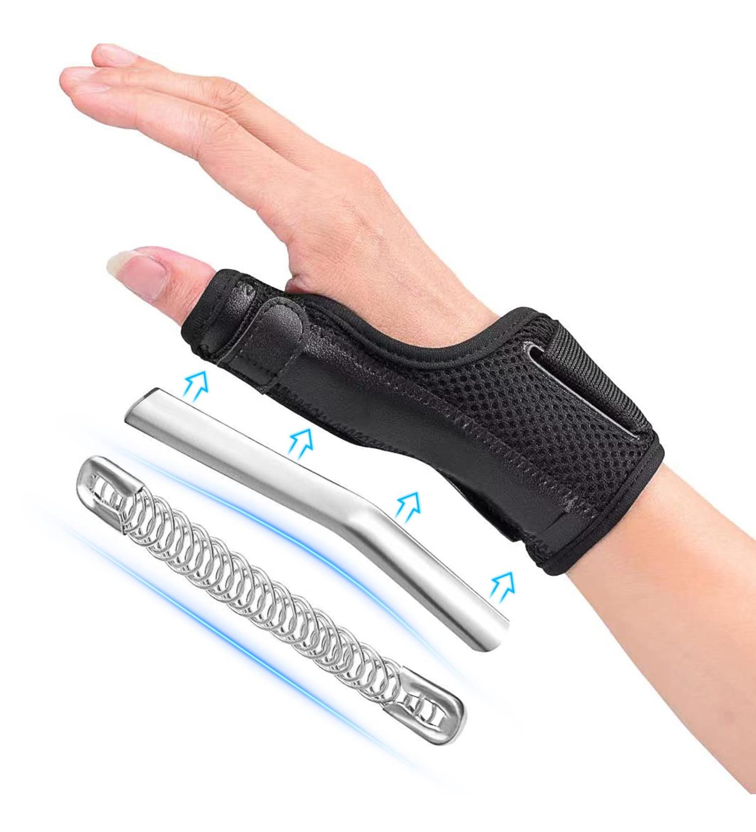 KSTONE Thumb Brace Splint - Adjustable Breathable Wrist Support for Carpal Tunnel, Arthritis, Tendonitis - Pain Relief & Injury Prevention - Small Black - Buy Online on GoSupps.com
