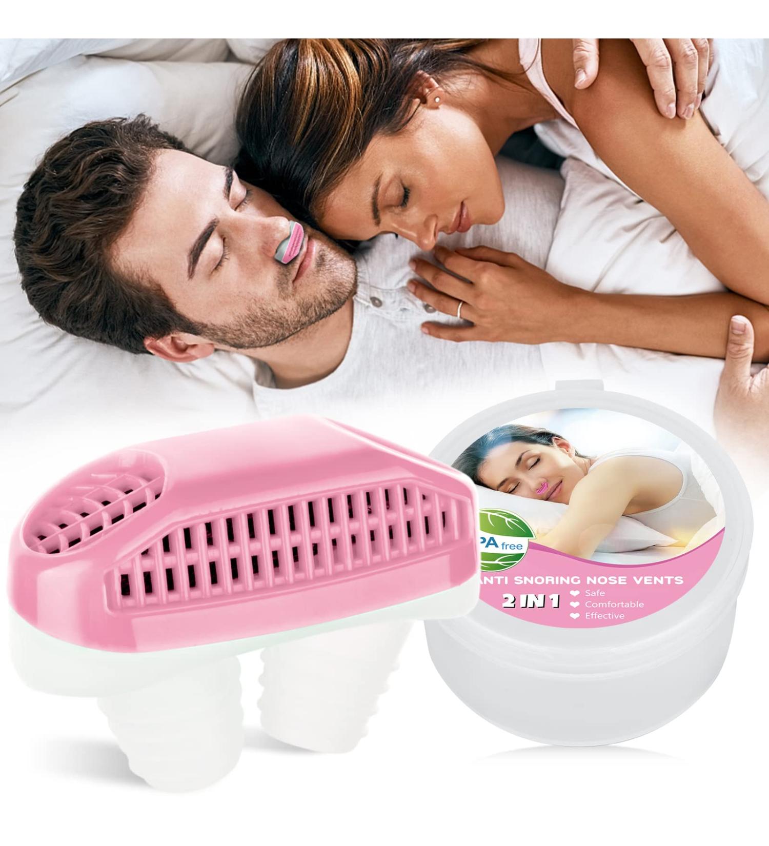 2-in-1 Anti Snoring Nose Air Purifier for Men and Women - Nasal Vents Plugs Clip Snoring Stopper - CPAP User Friendly Snoring Solution for Better Sleep - Buy Online on GoSupps.com