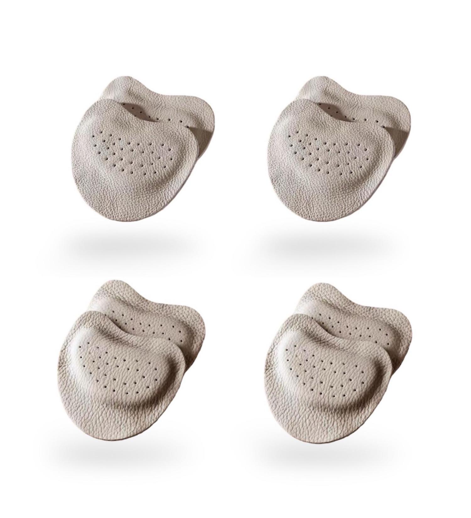 CB 4-Pair Soft Leather Metatarsal Pads for Foot Pain Relief | Ball-of-Foot Cushions Inserts for Men Women & Kids - 3mm & 6mm Thick - Buy Online on GoSupps.com