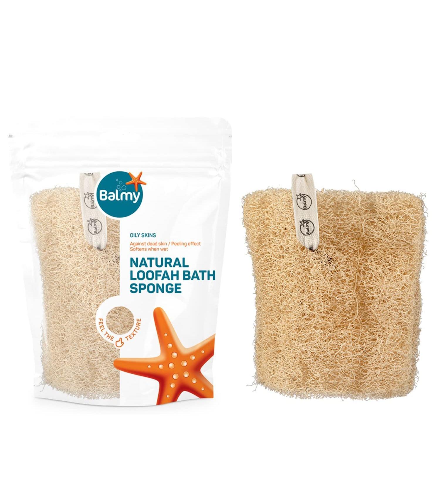 Balmy Naturel Luffa sponge swimming shoe loofah sponge body peeling peeling glove natural bath natural sponge shower body brush flush