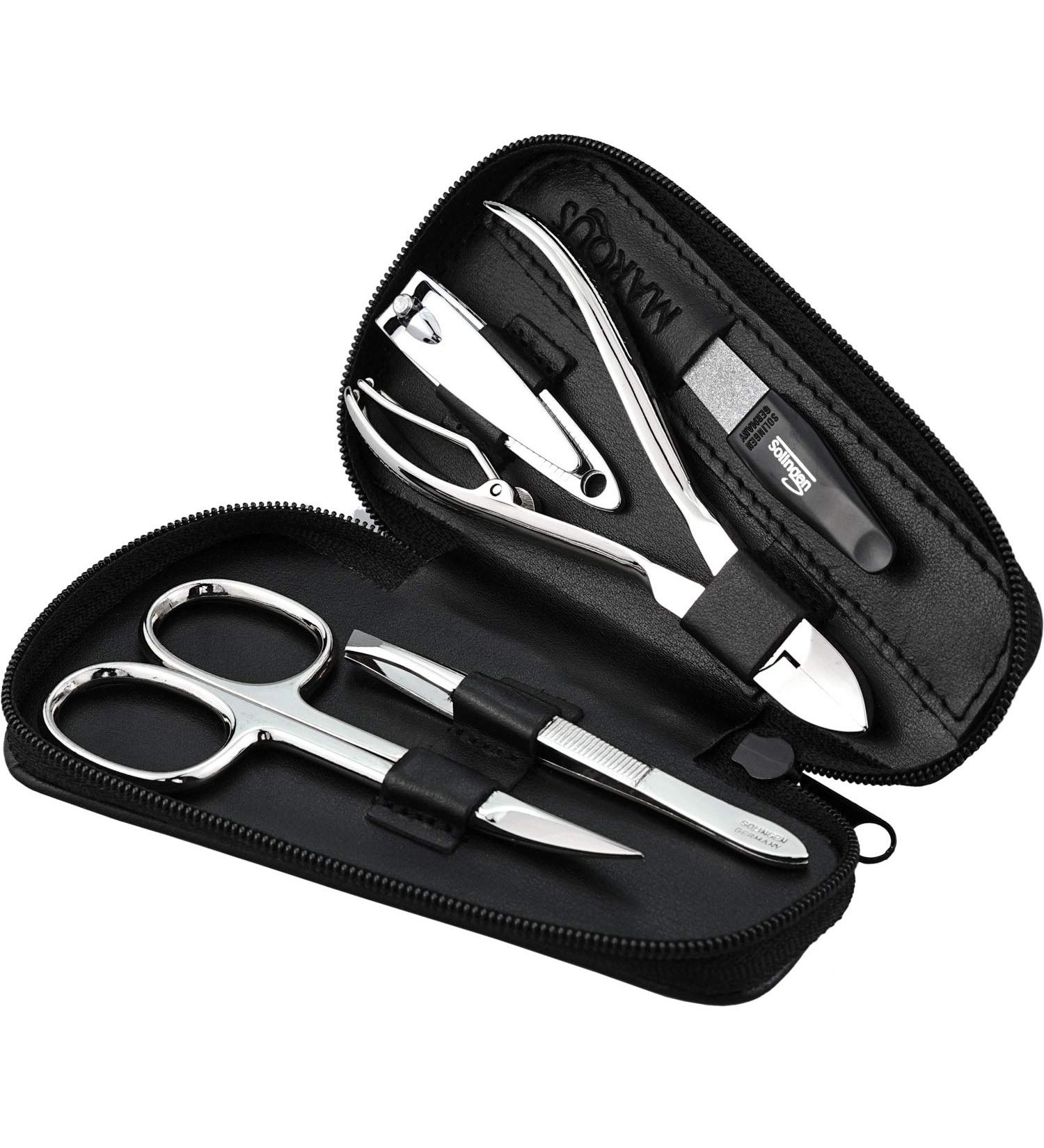 Marqus Nail Set for Men & Women - 5-Piece Manicure Kit from Solingen - Travel-Friendly Nail Care Essentials - Buy Online on GoSupps.com