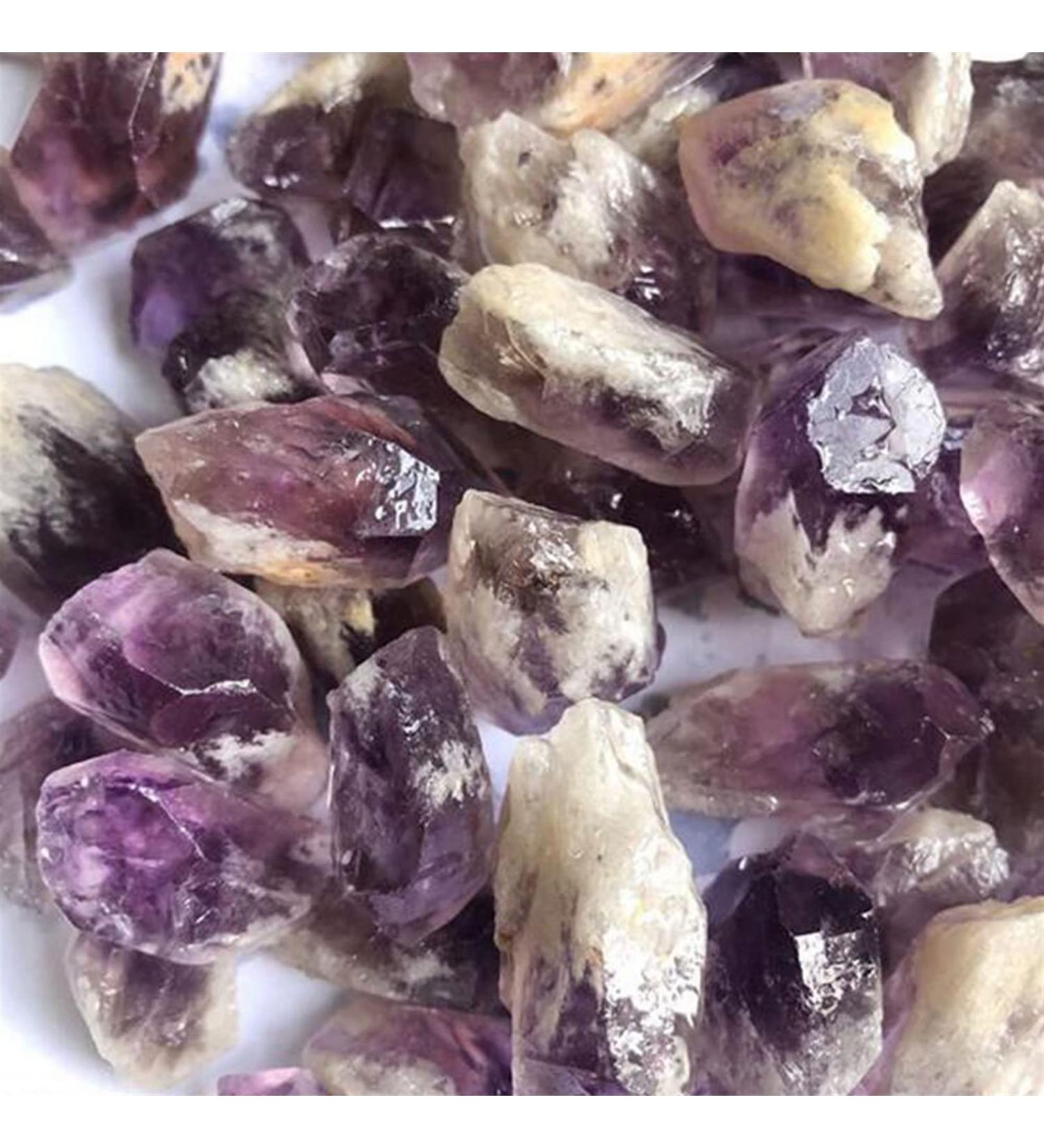 100g Bulk Rough Natural Amethyst Point Purple Quartz Druzy Crystal Cluster Specimen Stone Pendant Making Gifts Home Goods - Buy Online on GoSupps.com