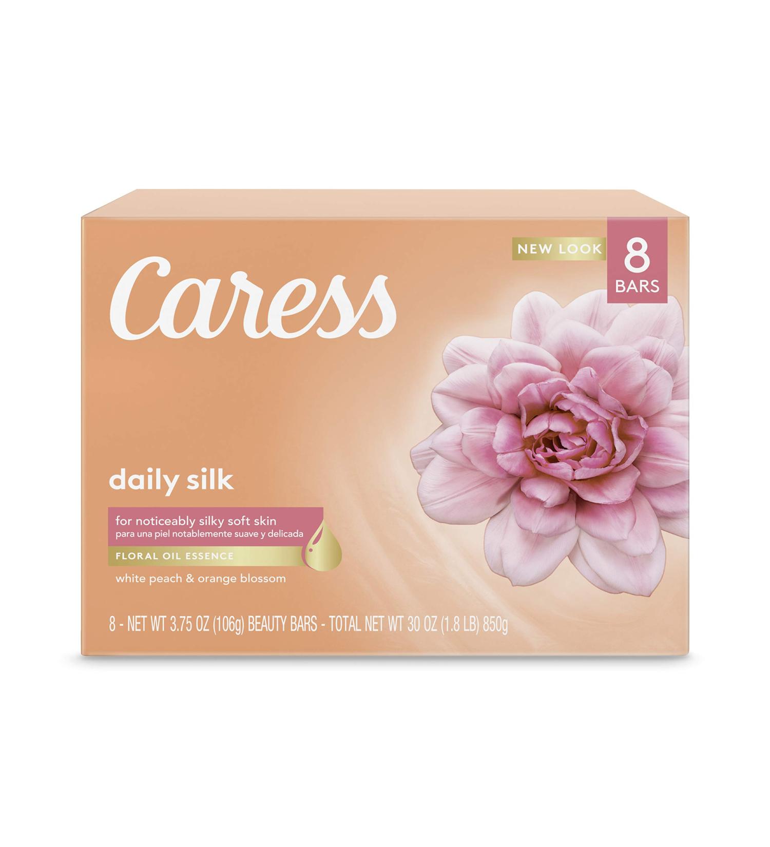 Caress Daily Silk Moisturizing Beauty Bar 30 Oz - 8 Count Pack - Buy Online on GoSupps.com