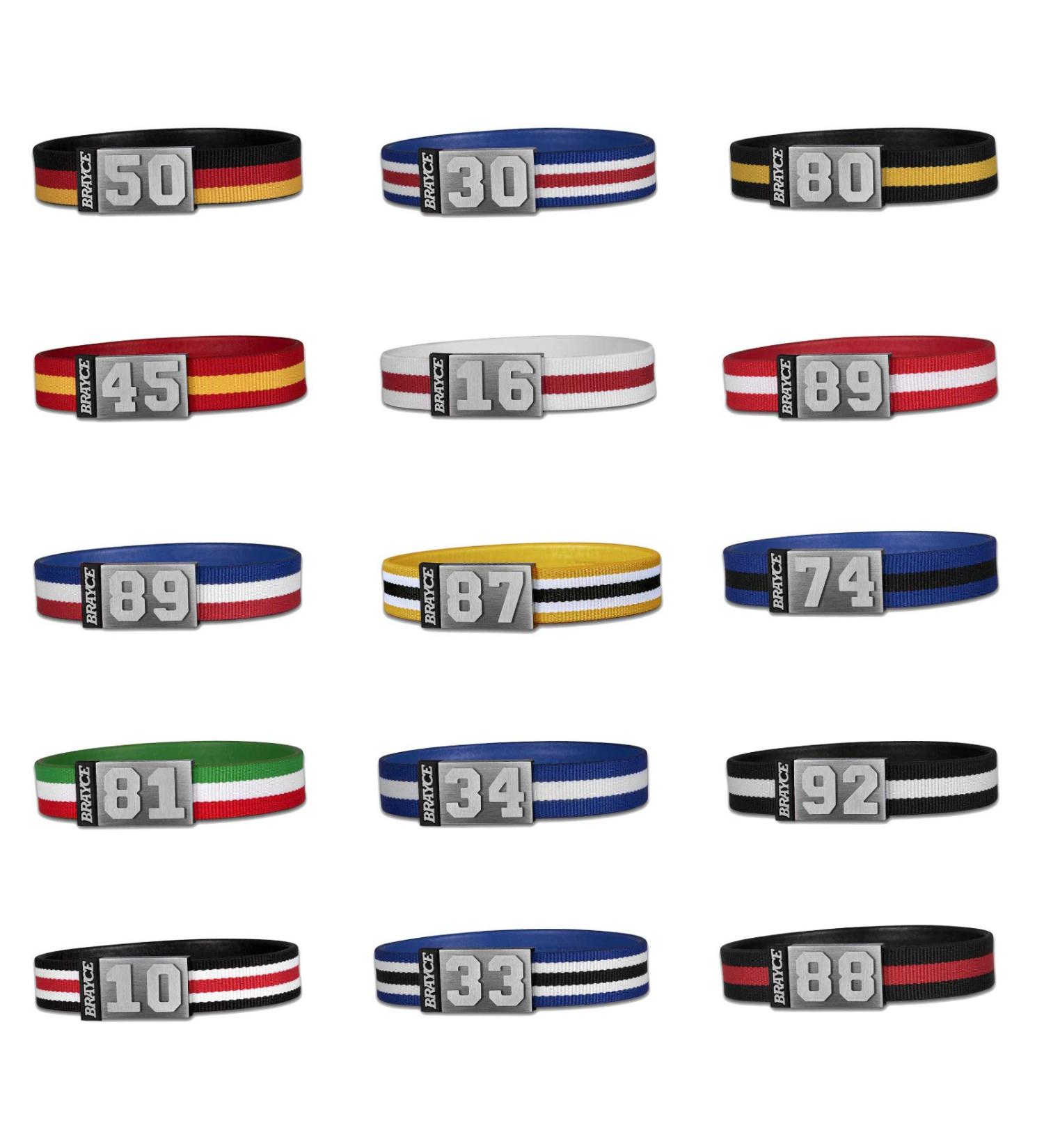 Brayce Custom Jersey & Team Bracelet 00-99 | Personalized Handmade Sport Armband in All Colors - Shop Now! - Buy Online on GoSupps.com