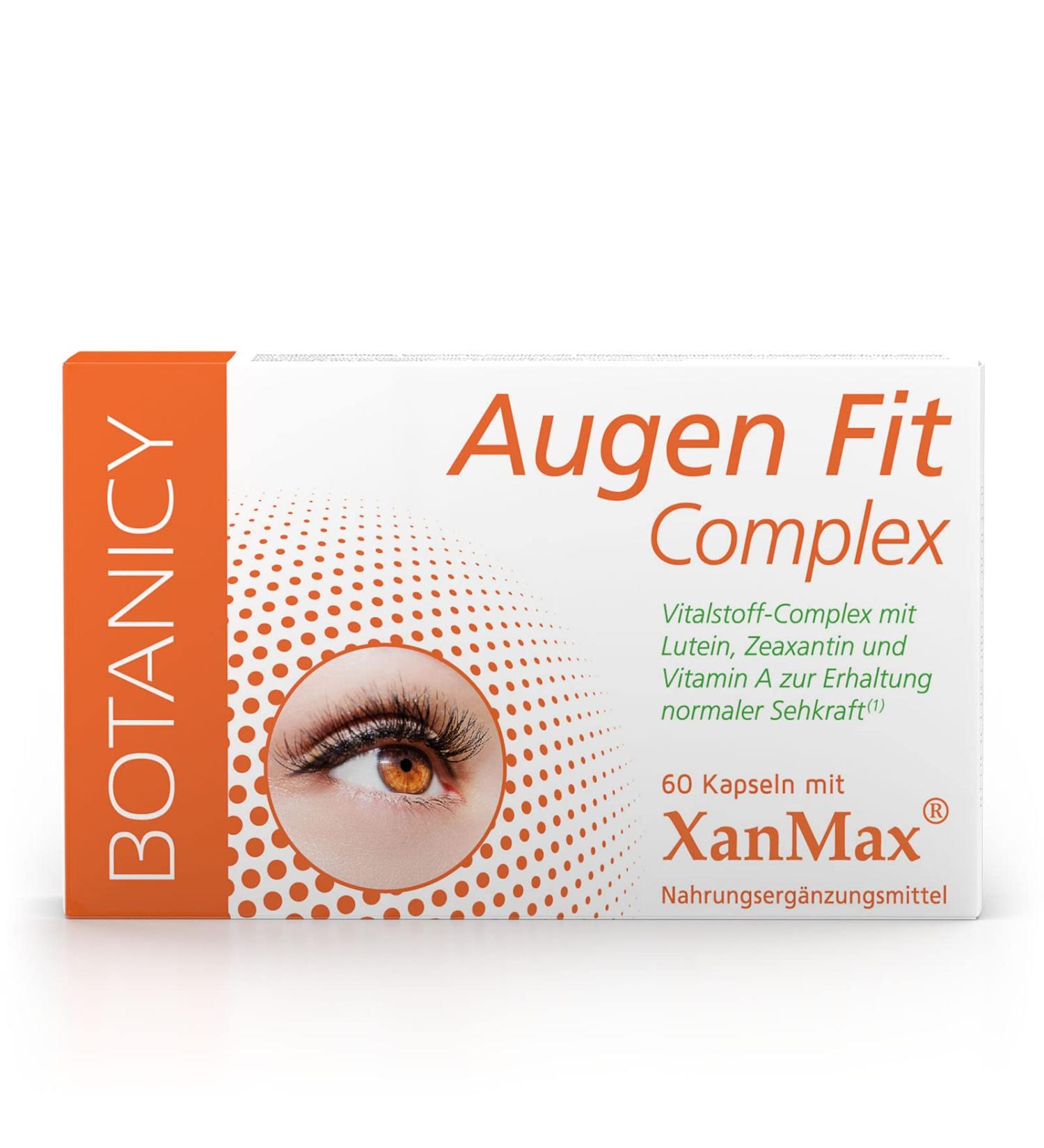 Botanicy Eyes Fit Complex - Patented Xanmax Nutrient Formula for Eye Health & Vision | 60 Capsules - Buy Online on GoSupps.com
