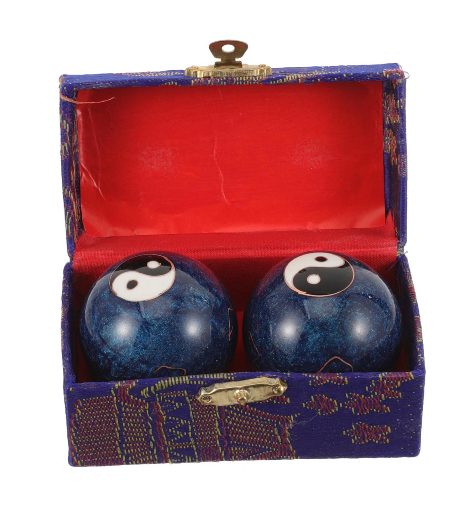 Collbath Hand Massage Balls Set - Baoding & Cloisonne Fitness Balls for Hand Exercises | International Shipping - Buy Online on GoSupps.com