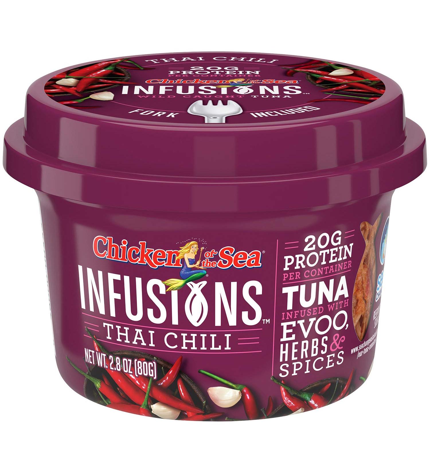 Chicken of the Sea Infusions Tuna Thai Chili 2.8oz (6 pack) - Spicy and Flavorful Tuna Snack - Buy Online on GoSupps.com