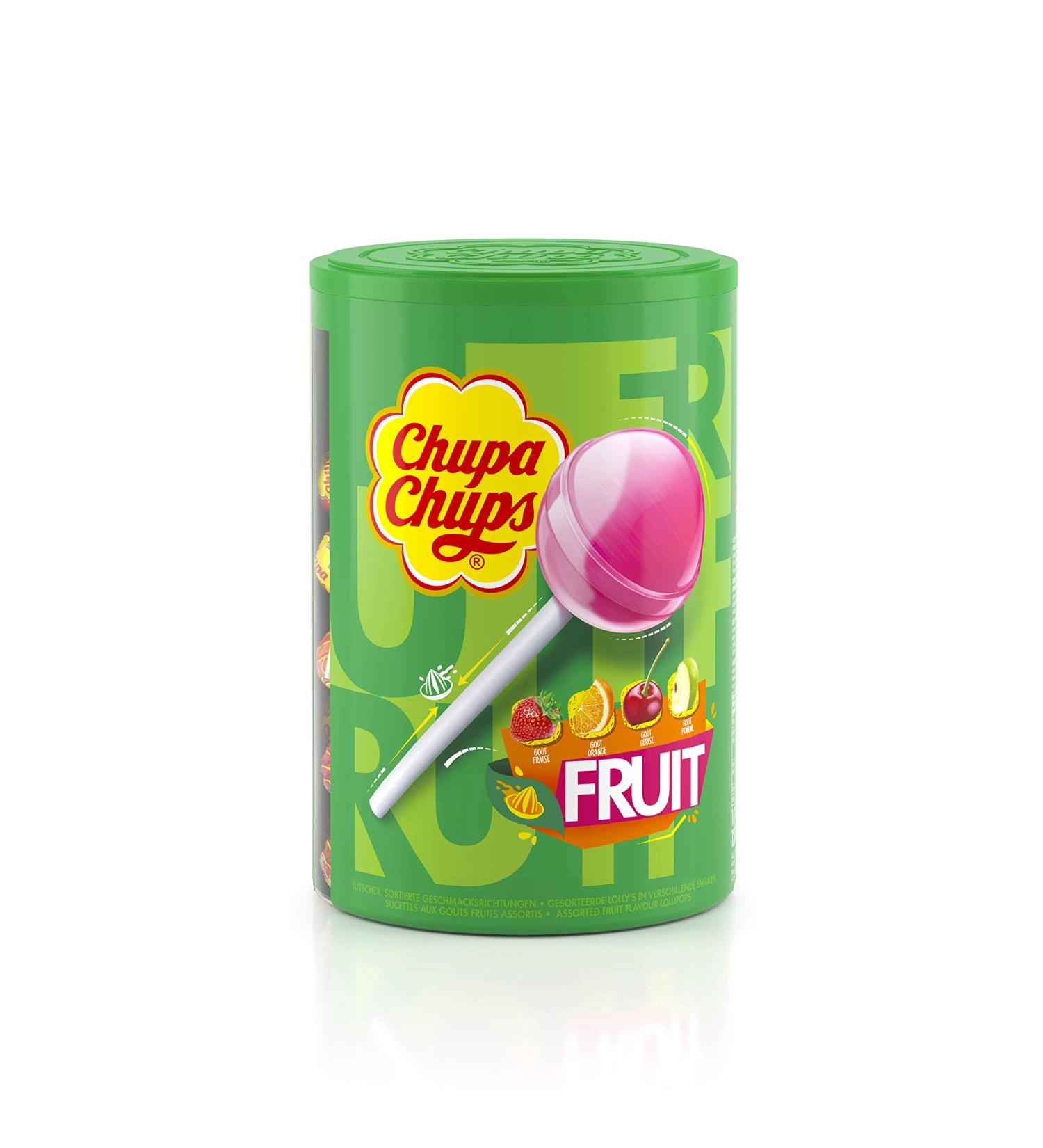 Chupa Chups Tubo of 100 Fruit Dummies (1.2 kg) - Buy Online on GoSupps.com