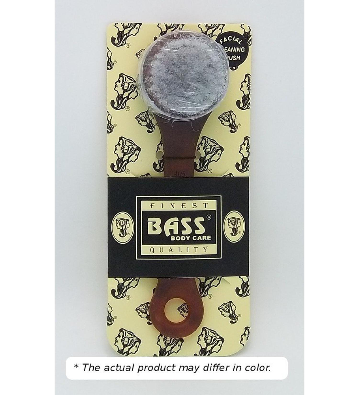 Brush - Soft Nylon Facial Cleansing Brush Clear and Tortoise Shell Handle Bass B