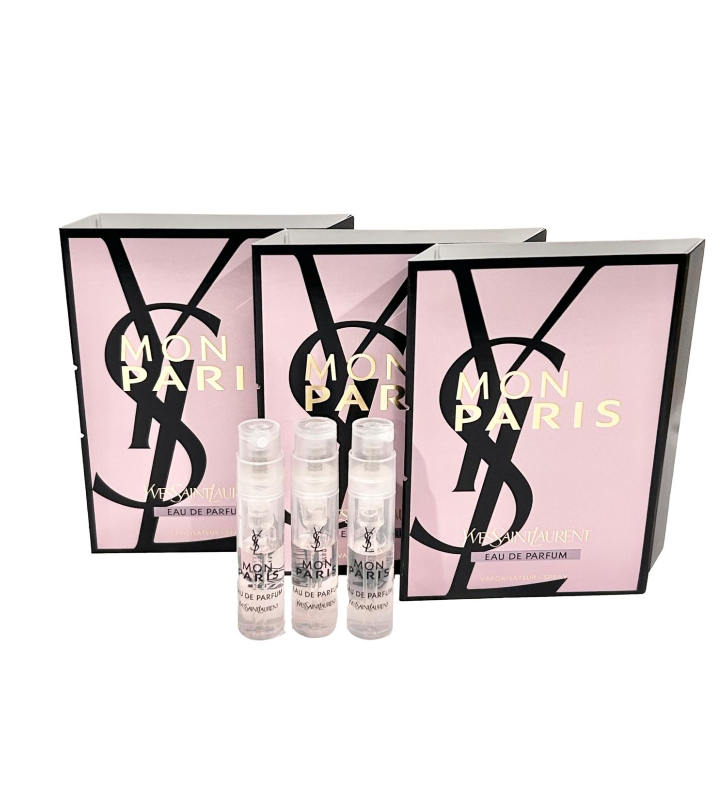 YVES SAINT LAURENT Perfume YSL Sample Perfume MON PARIS EDP Women 1.2 ml / 0.04 oz - set of 3 Mon Paris 0.01 Fl Oz (Pack of 3) - Buy Online on GoSupps.com