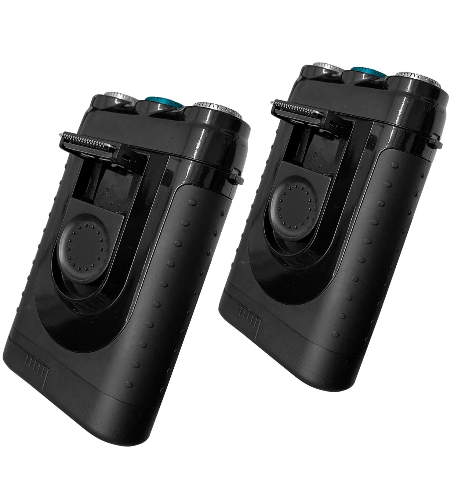 Buy Tacshaver by Bell+Howell - Moustache & Beard Rotary Shaver with Pop-up Trimmer (Set of 2) - Rechargeable & Seen On TV - International Shipping Available - Buy Online on GoSupps.com