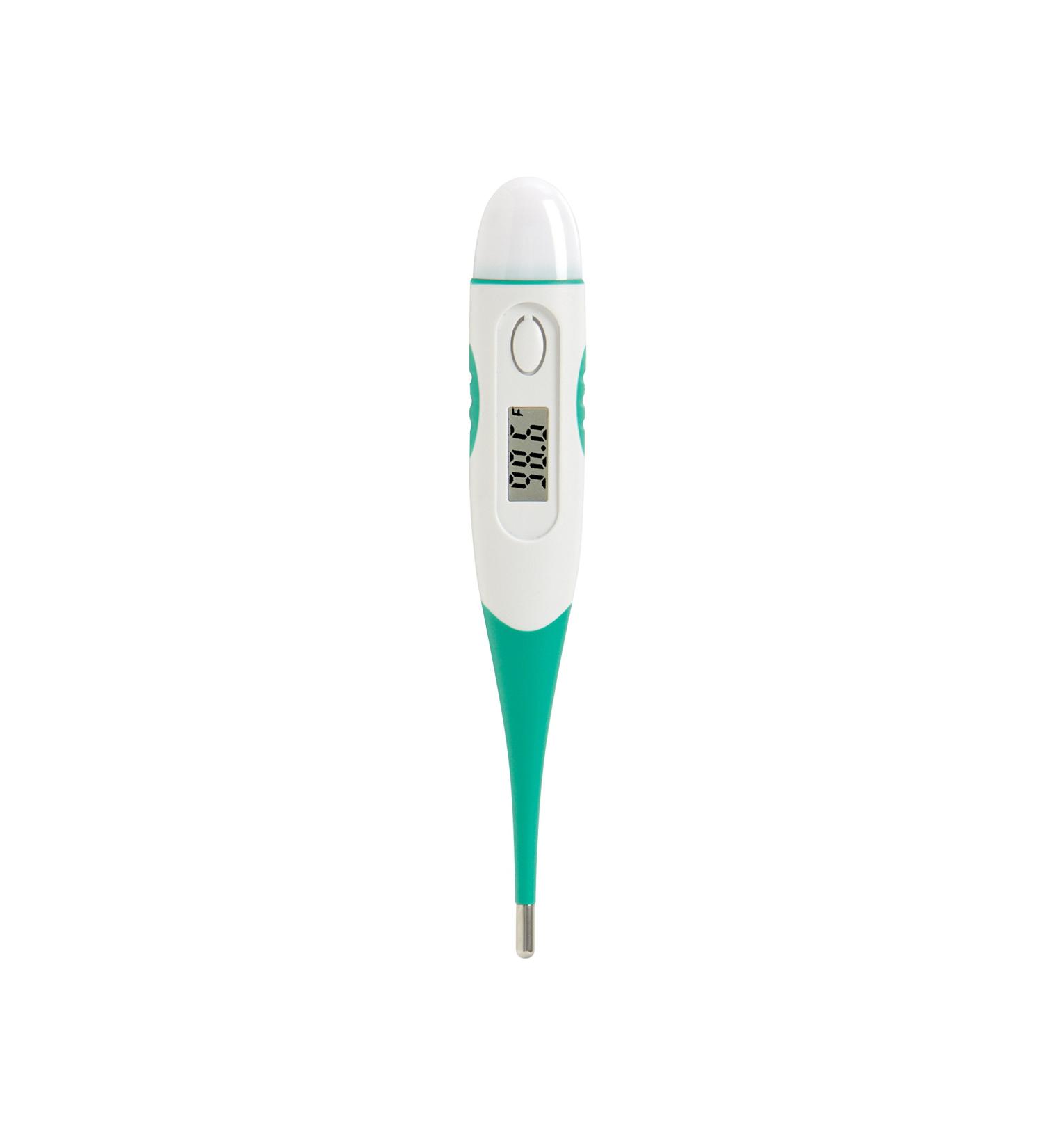 MABIS Digital Thermometer - Fast & Accurate for Babies Children & Adults | Oral Rectal Underarm Use | Flexible Tip 60 Seconds Green - Buy Online on GoSupps.com