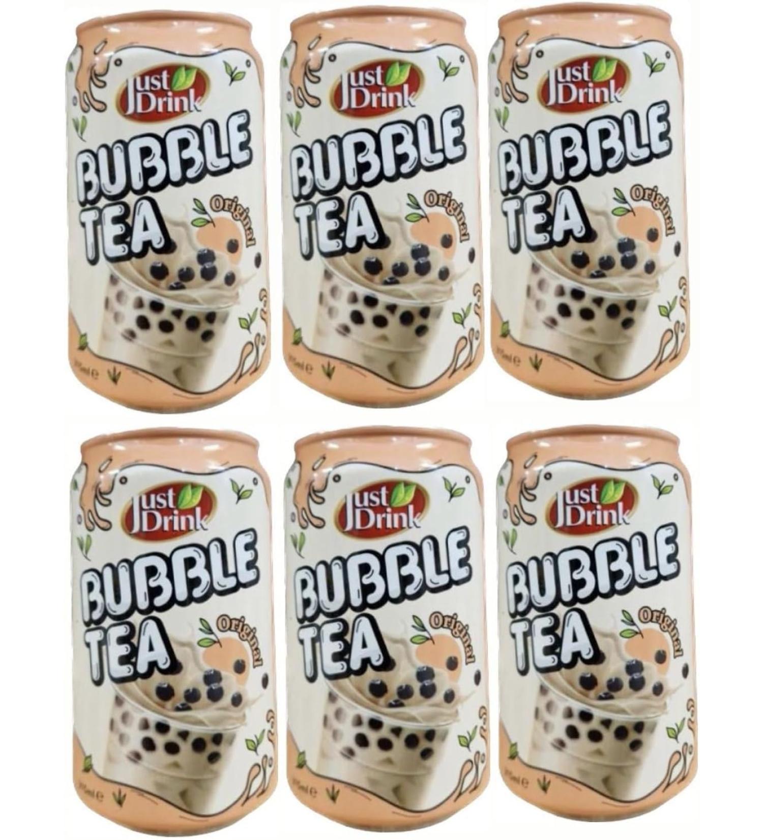 BUBBLE TEA Original Flavour 315ml (Just Drink)(Pack Of 6) Delicious Tasty And Twisty Treat Gift Hamper For Christmas Birthday Easter Gift - Buy Online on GoSupps.com