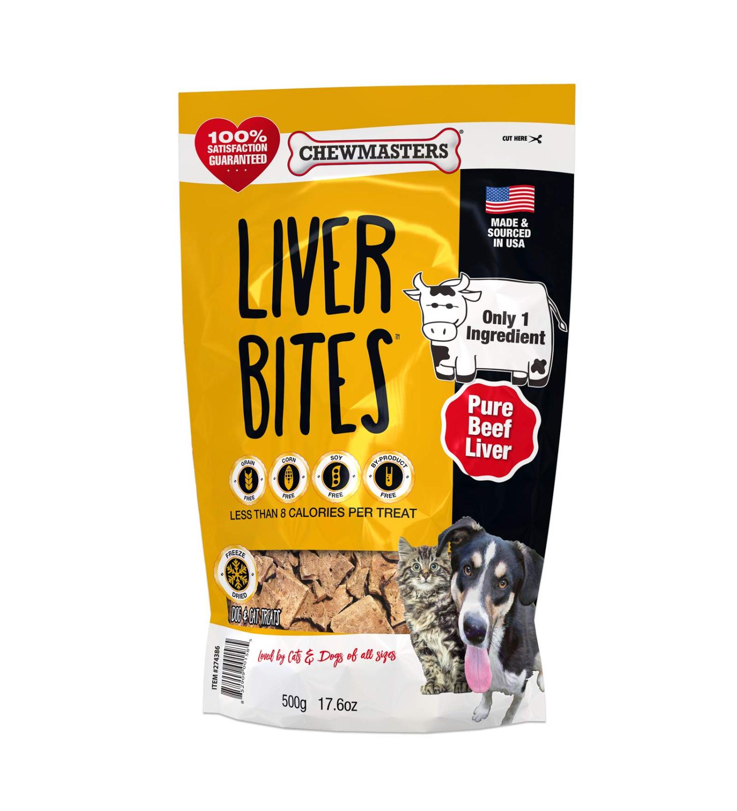 Chewmasters Liver Bites (Pack of 3) 500g/17.6oz