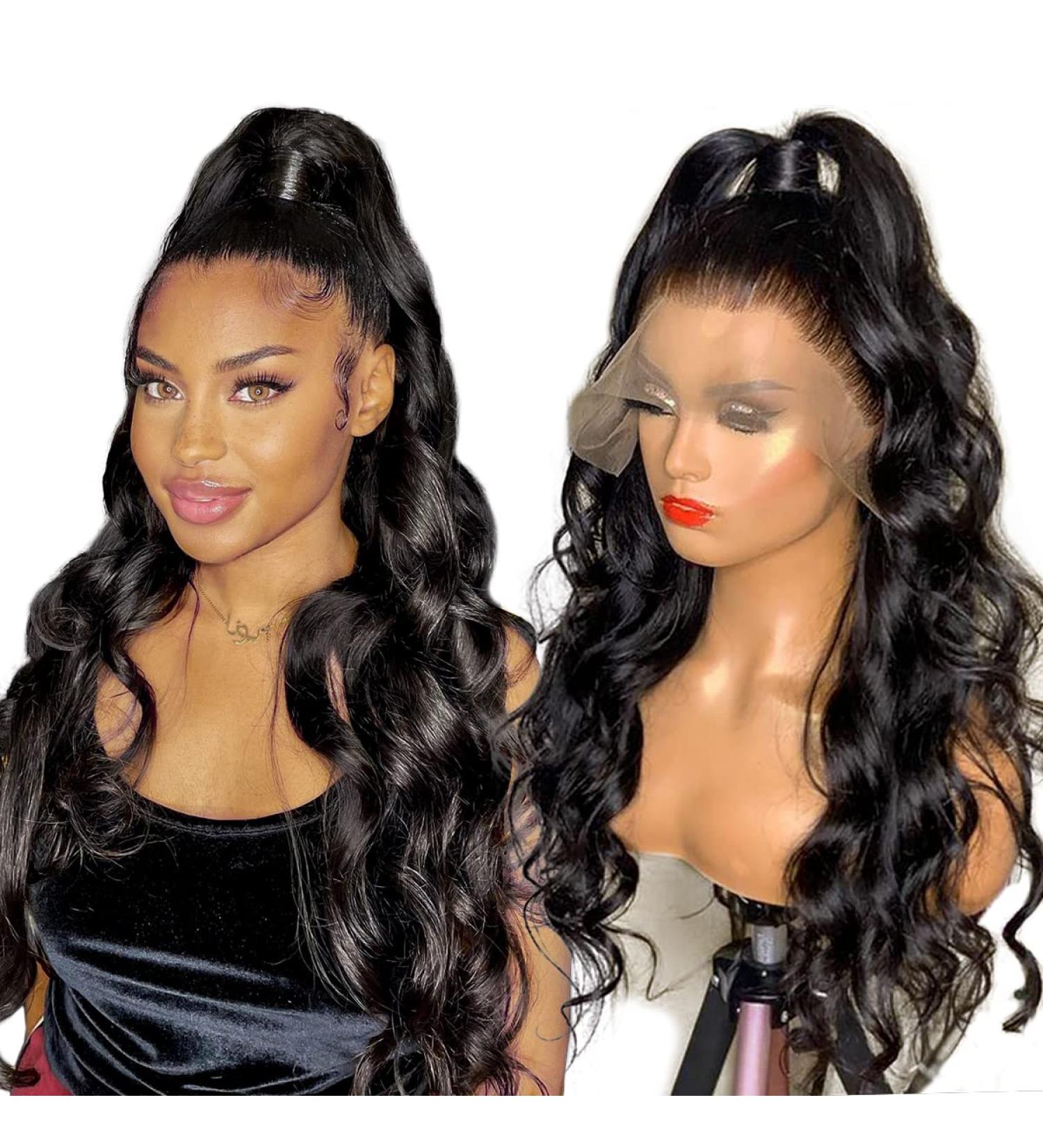 18 Brazilian Body Wave HD Lace Front Wig - 180 Density, Pre-Plucked, Virgin Human Hair for Black Women - Buy Online on GoSupps.com