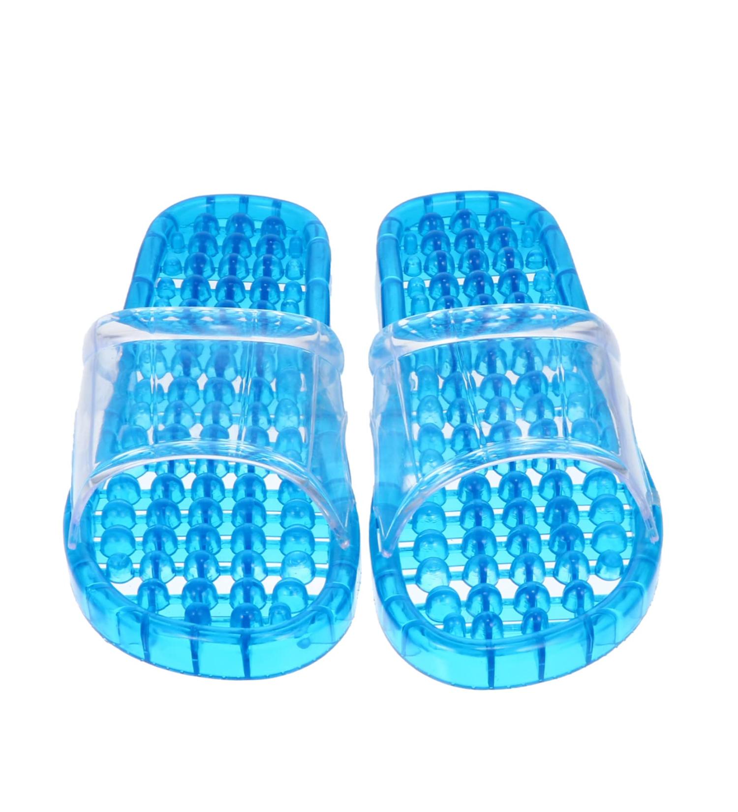 MAGICLULU 2 Pairs Slippers Quick Drying Shower Slippers Green Home Indoor Slippers Non Dorm Shoes Gym Foot Spa Soak Tub Shower Footware Massaging Travel Pvc Household Plastic Barrel 28x10.3cm 11x4pcs Bluex4pcs - Buy Online on GoSupps.com