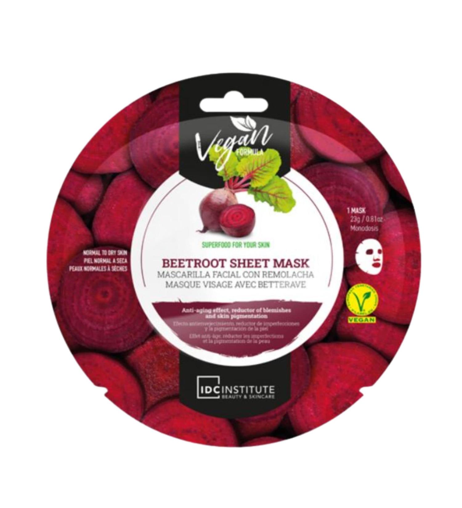 IDC Institute - Beetroot Vegan Face Mask - 23 g - Buy Online on GoSupps.com