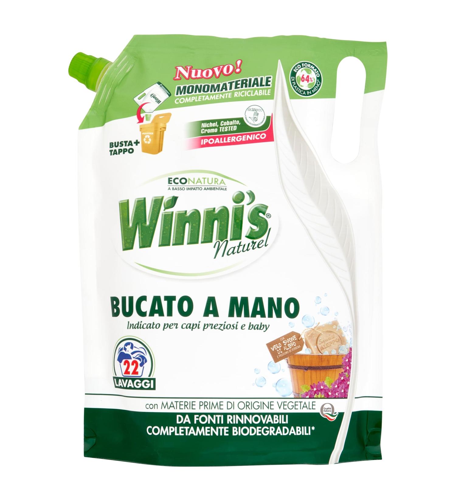 Winni's WINNI'S Natural Hand-bleached 22 Eco-Friendly Washes 814 ml. Aleppo Soap and Verbena Scent