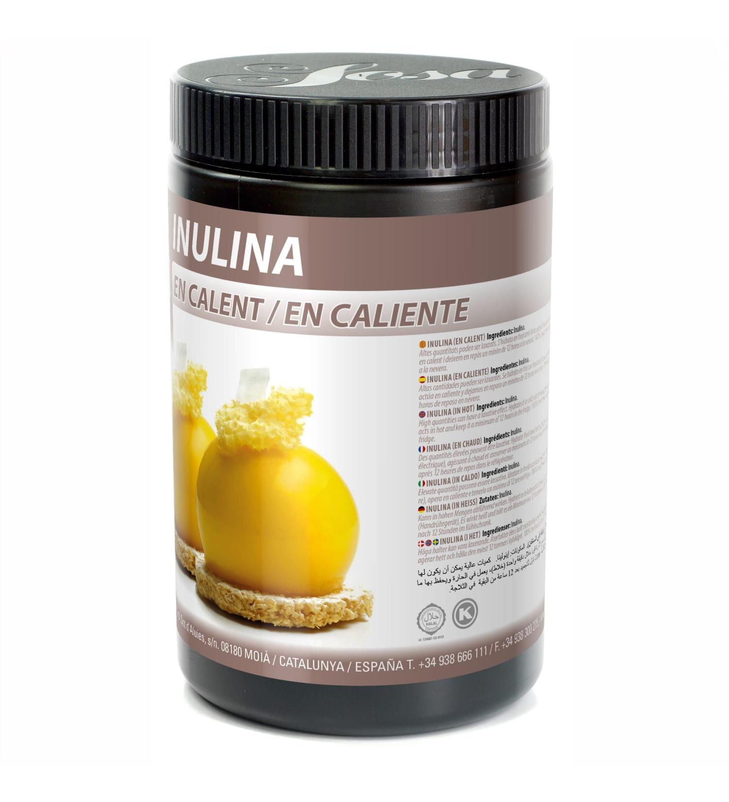 Sosa Hot Inulin - Soluble Fiber for Healthier, Light and Tasty Recipes - 500g Jar