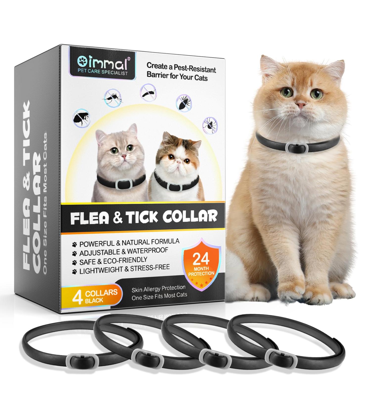 Buy Adjustable Waterproof Cat Neck Collar for Kittens & Cats - Fits 4 to 24 Months 48cm - Black - Buy Online on GoSupps.com